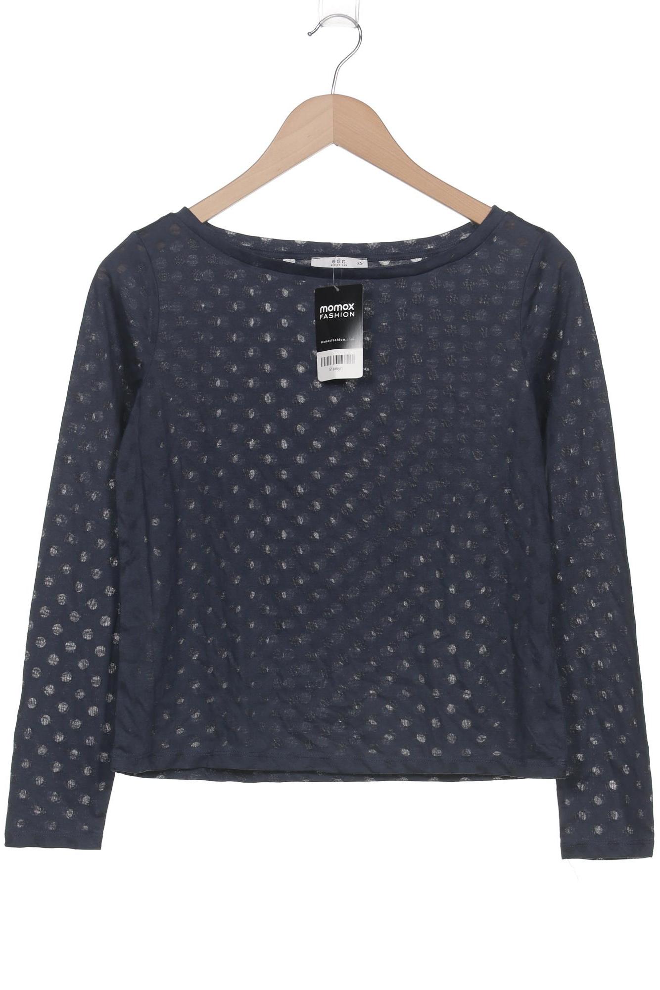 

Esprit Damen Langarmshirt, marineblau, Gr. 34