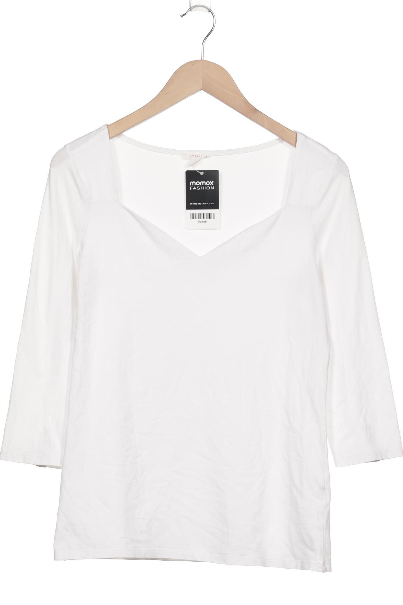 

Esprit Damen Langarmshirt, weiß, Gr. 38