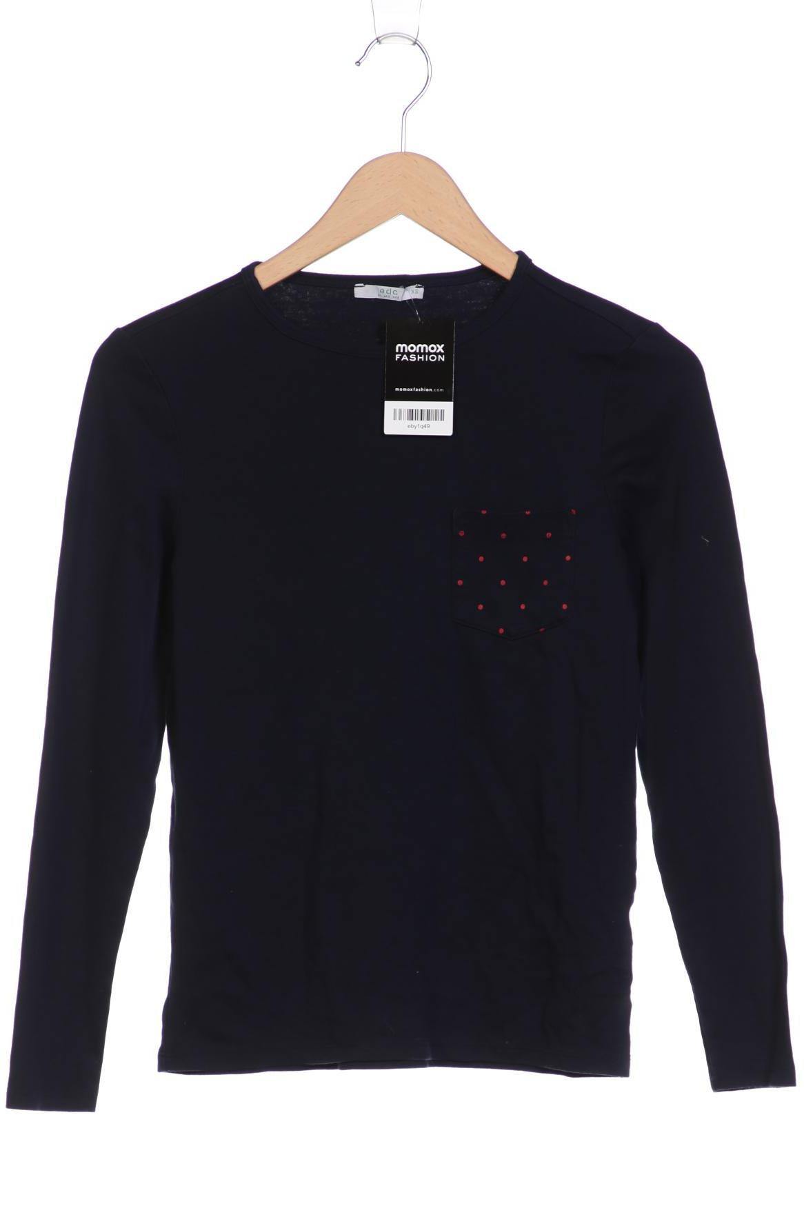 

Esprit Damen Langarmshirt, marineblau, Gr. 34