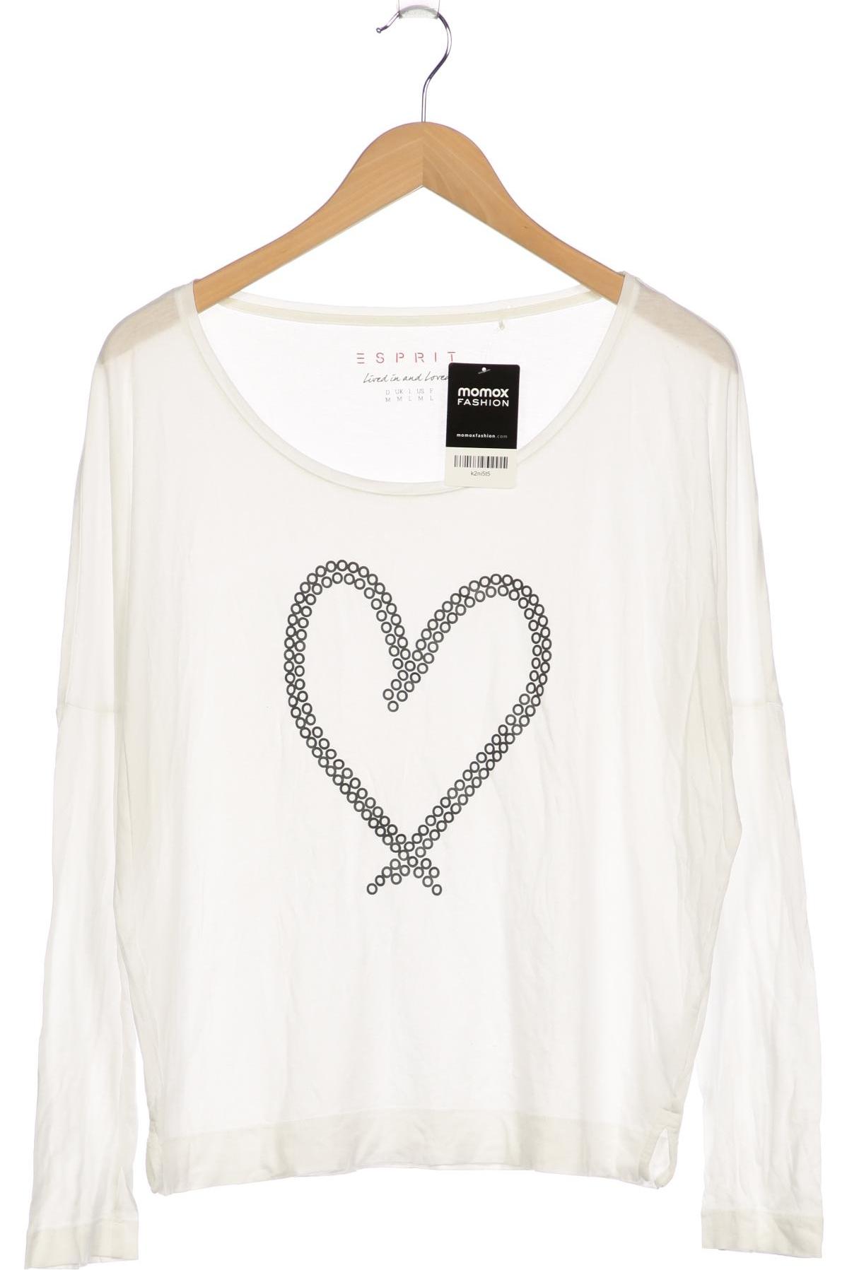 

Esprit Damen Langarmshirt, weiß, Gr. 38
