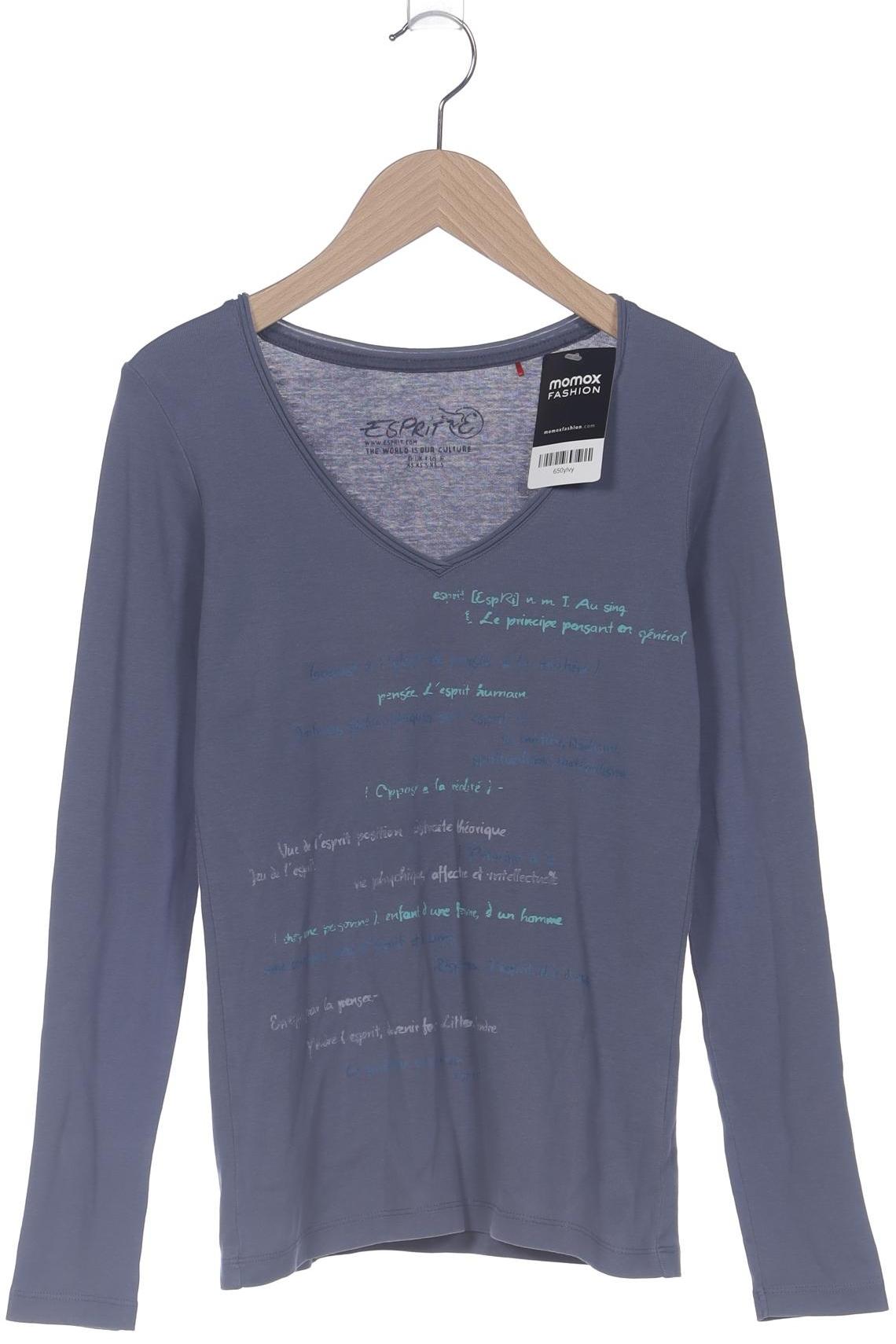 

Esprit Damen Langarmshirt, blau, Gr. 34
