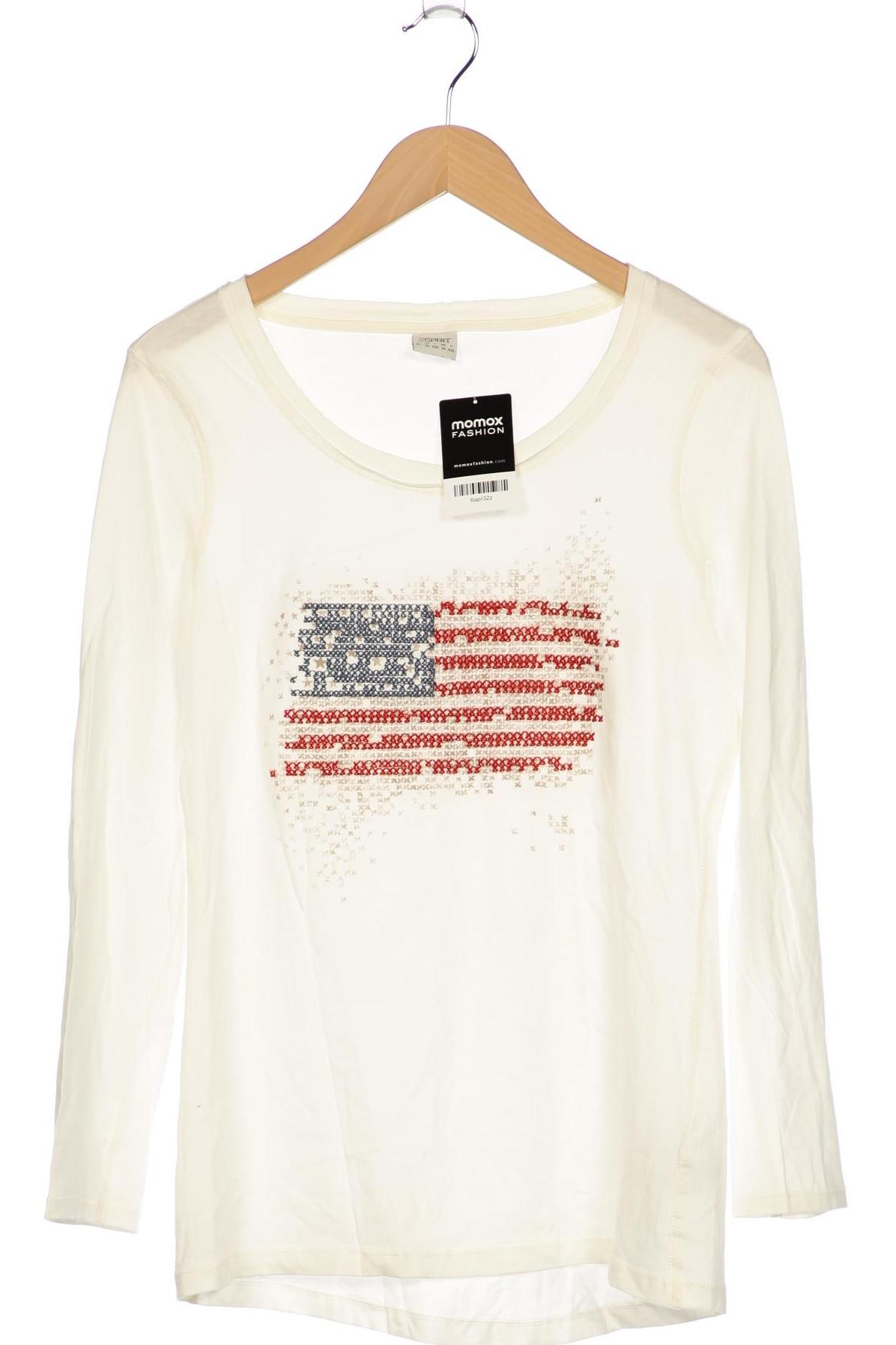 

Esprit Damen Langarmshirt, weiß, Gr. 44