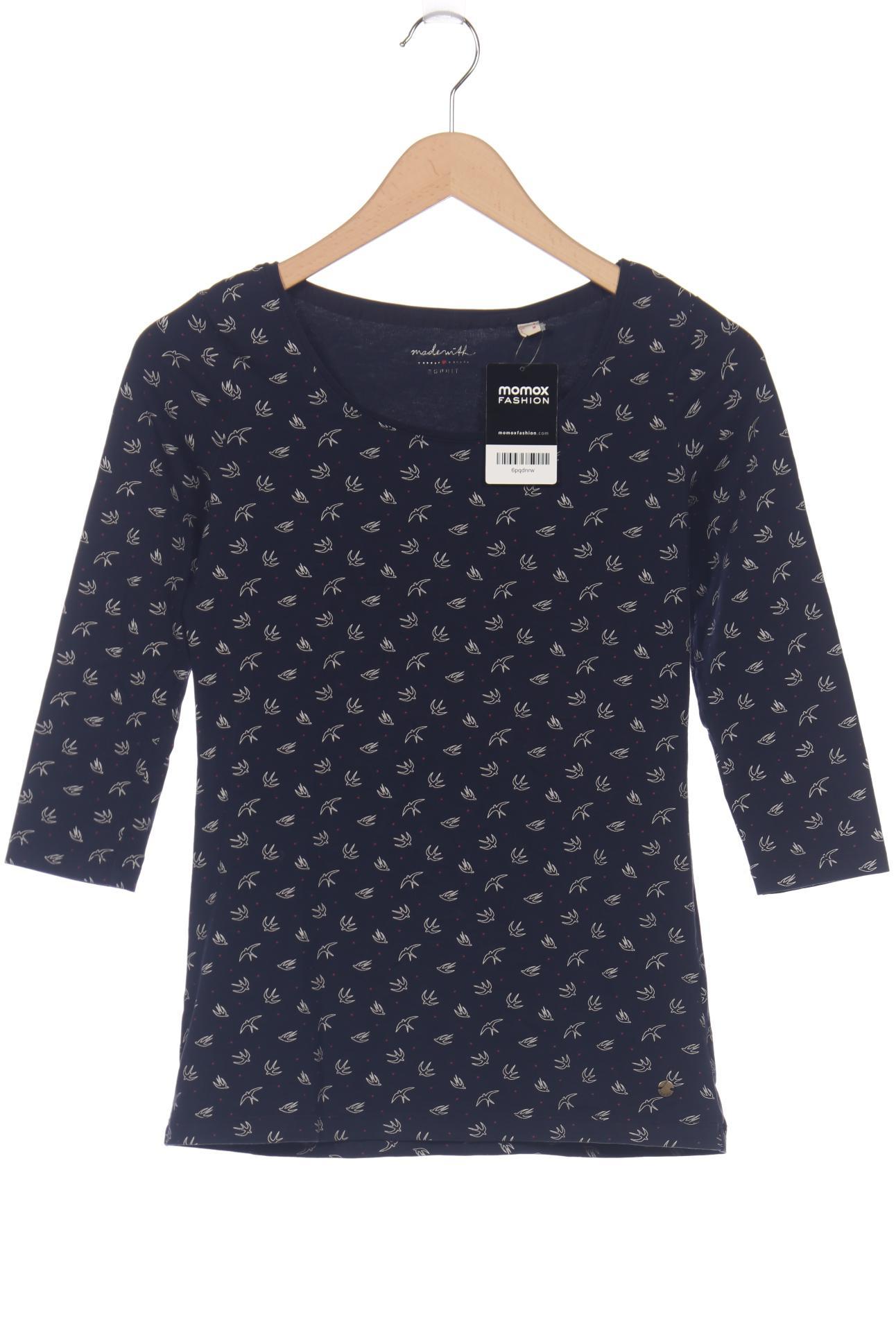

Esprit Damen Langarmshirt, marineblau, Gr. 36