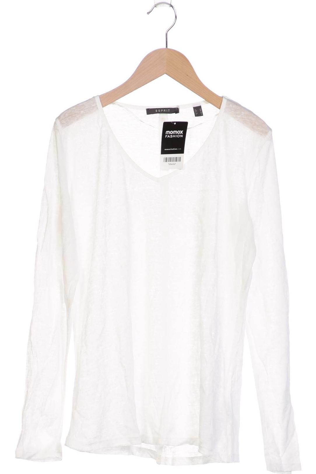 

Esprit Damen Langarmshirt, weiß, Gr. 38