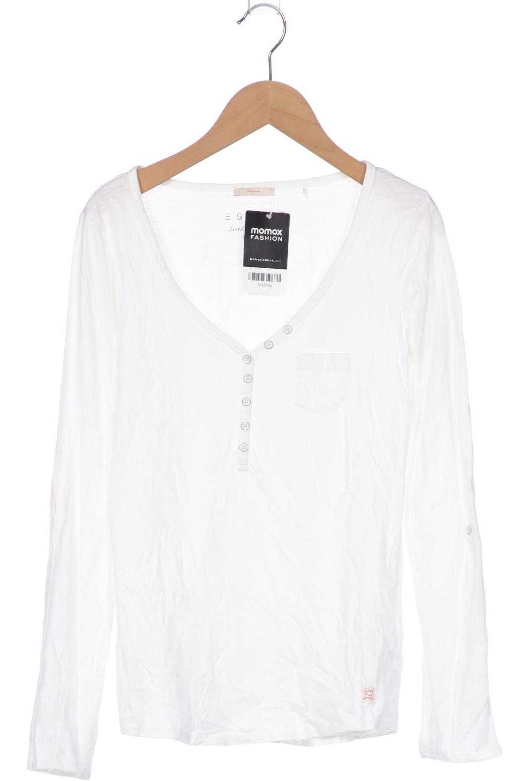 

Esprit Damen Langarmshirt, weiß, Gr. 36