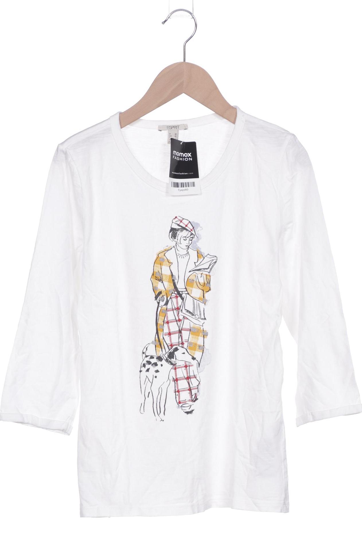 

Esprit Damen Langarmshirt, weiß, Gr. 34