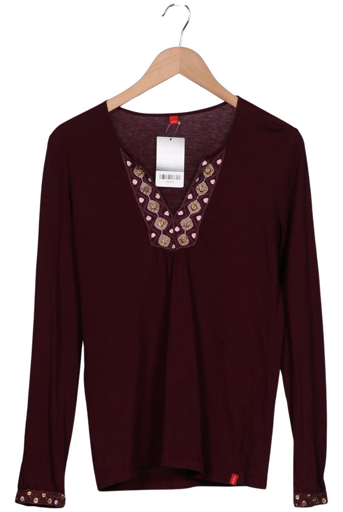

Esprit Damen Langarmshirt, bordeaux, Gr. 38