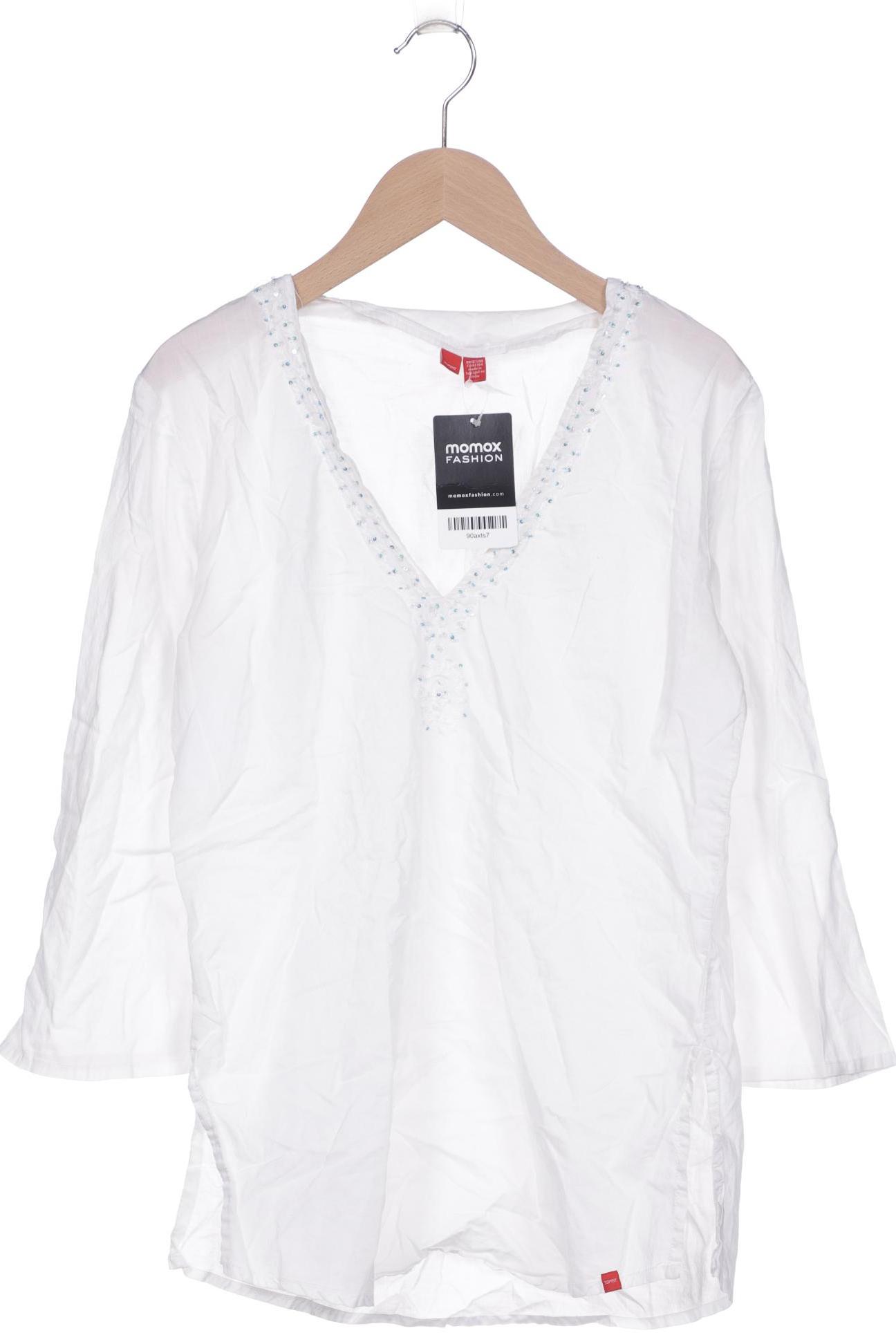 

Esprit Damen Langarmshirt, weiß, Gr. 36