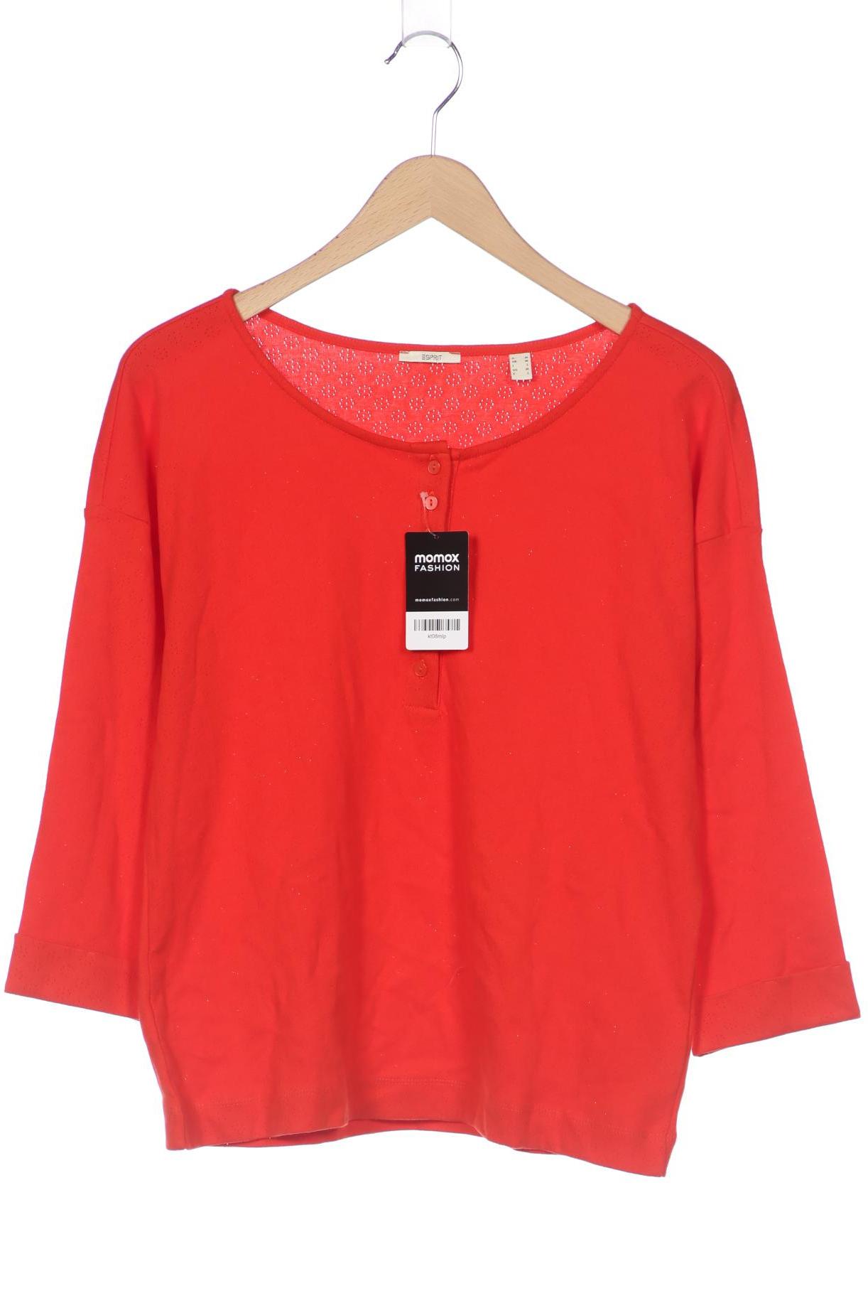 

Esprit Damen Langarmshirt, orange, Gr. 38