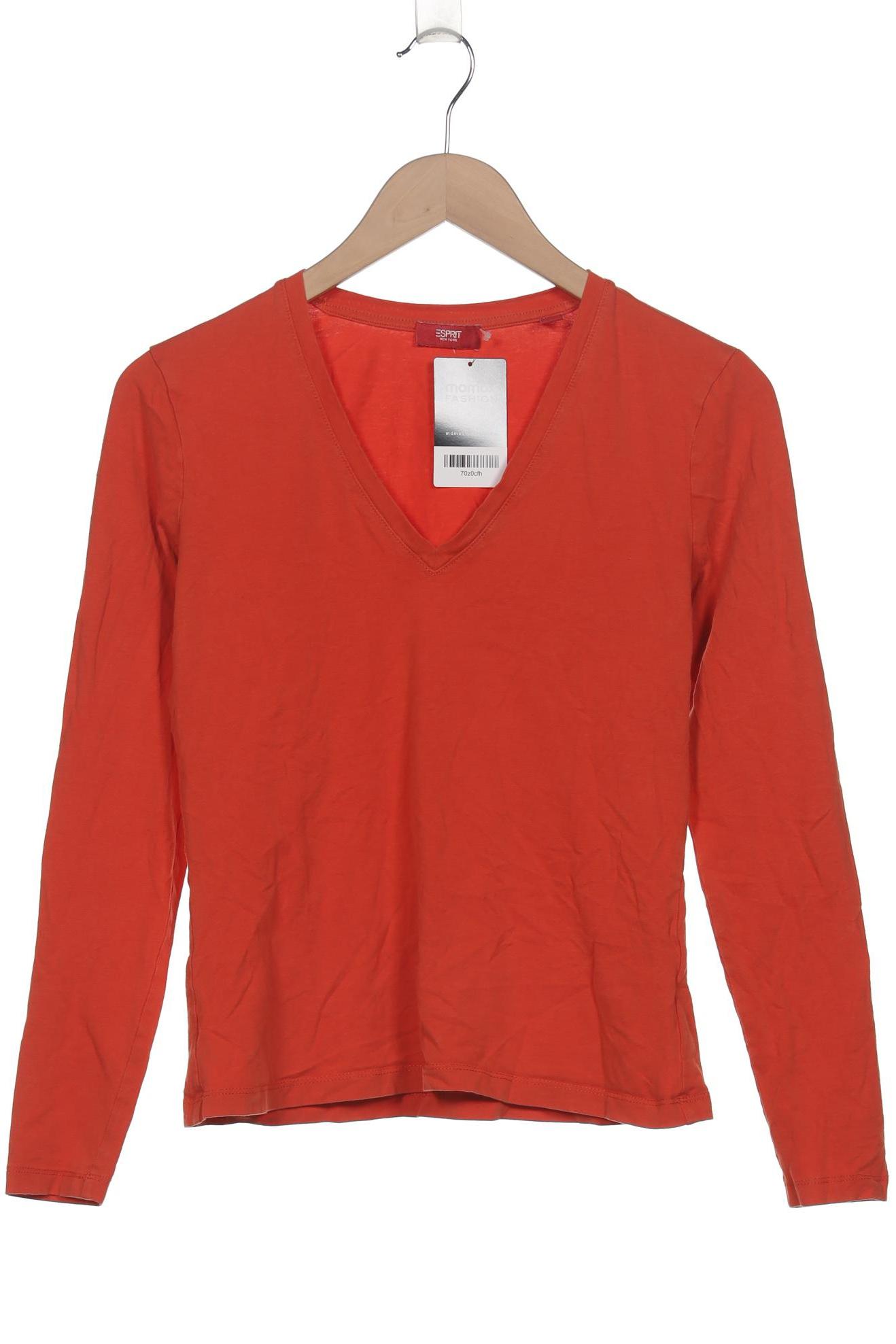 

Esprit Damen Langarmshirt, orange, Gr. 38