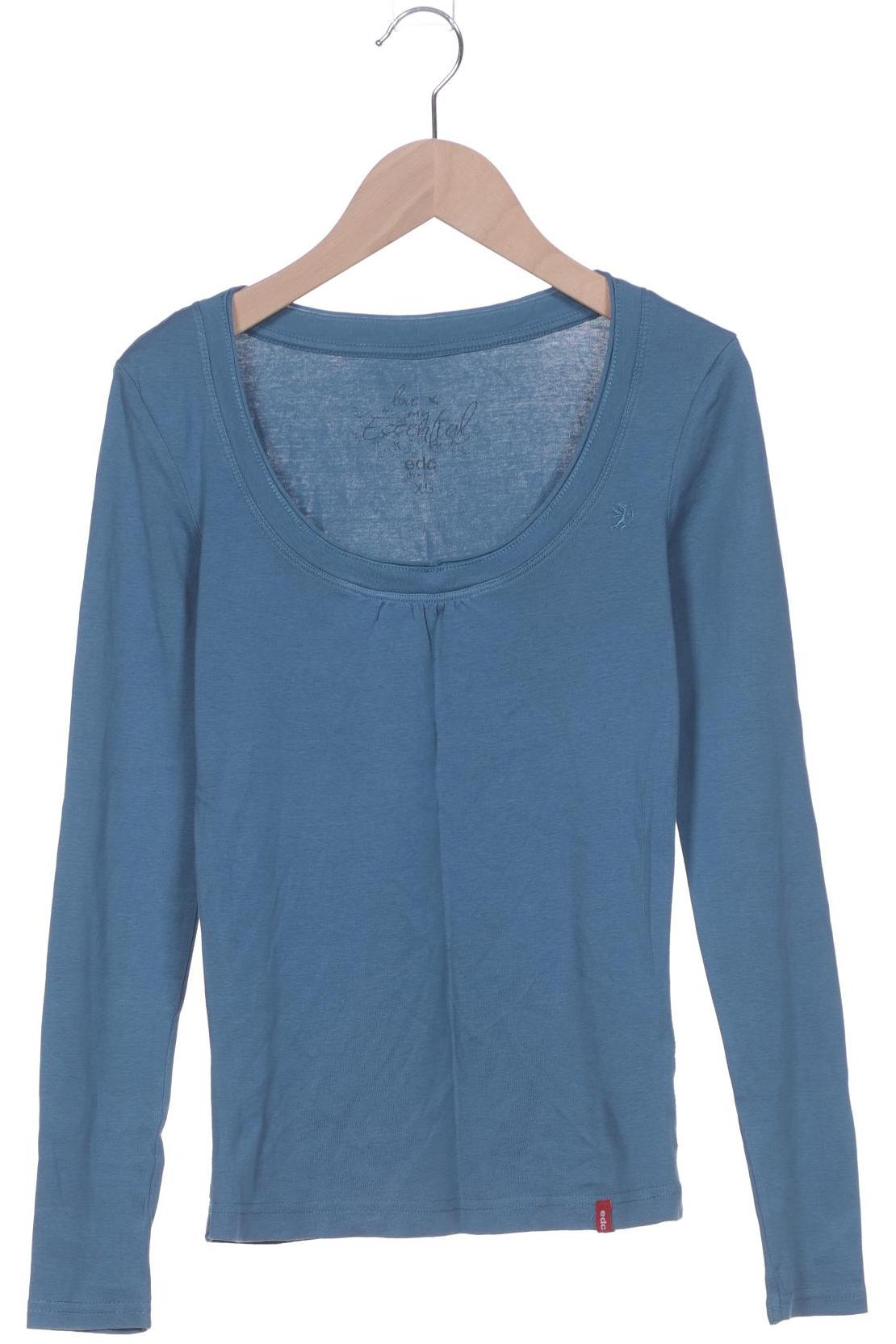 

Esprit Damen Langarmshirt, blau, Gr. 34