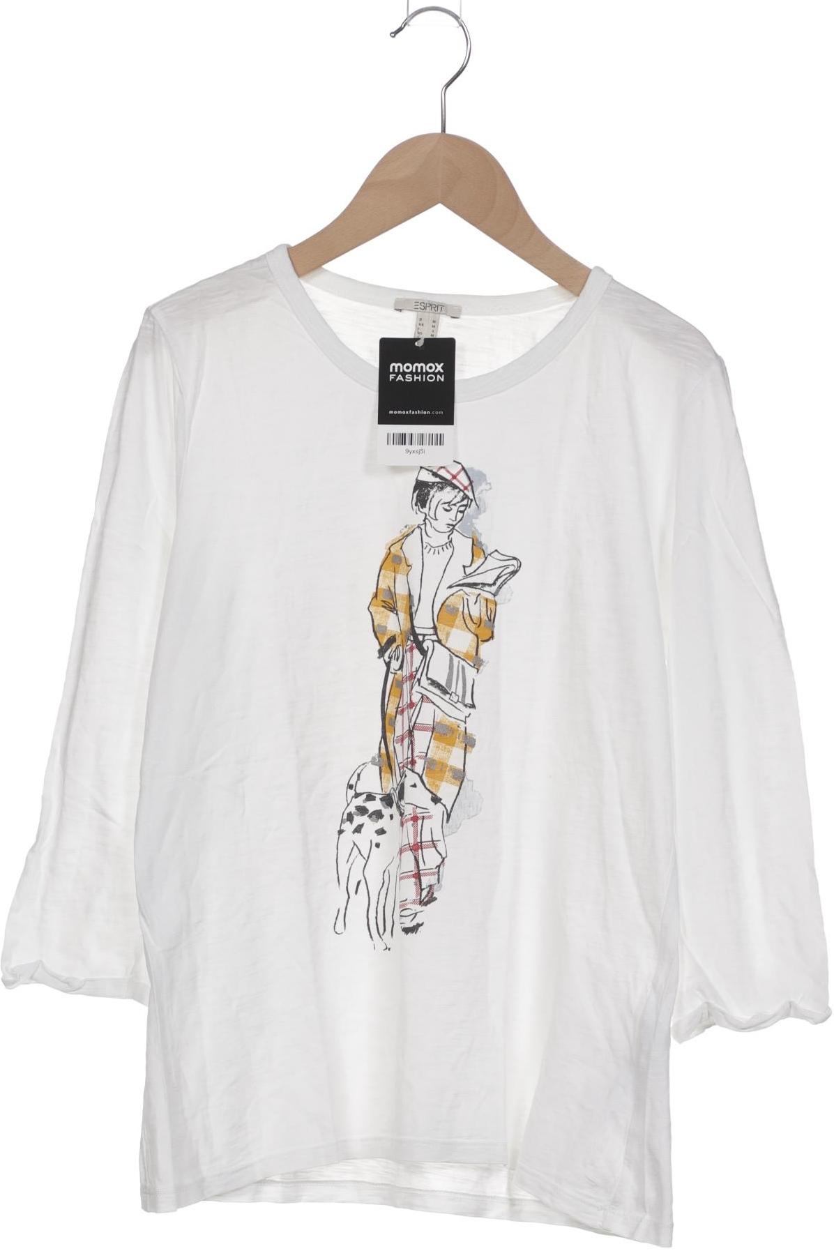 

Esprit Damen Langarmshirt, weiß, Gr. 38