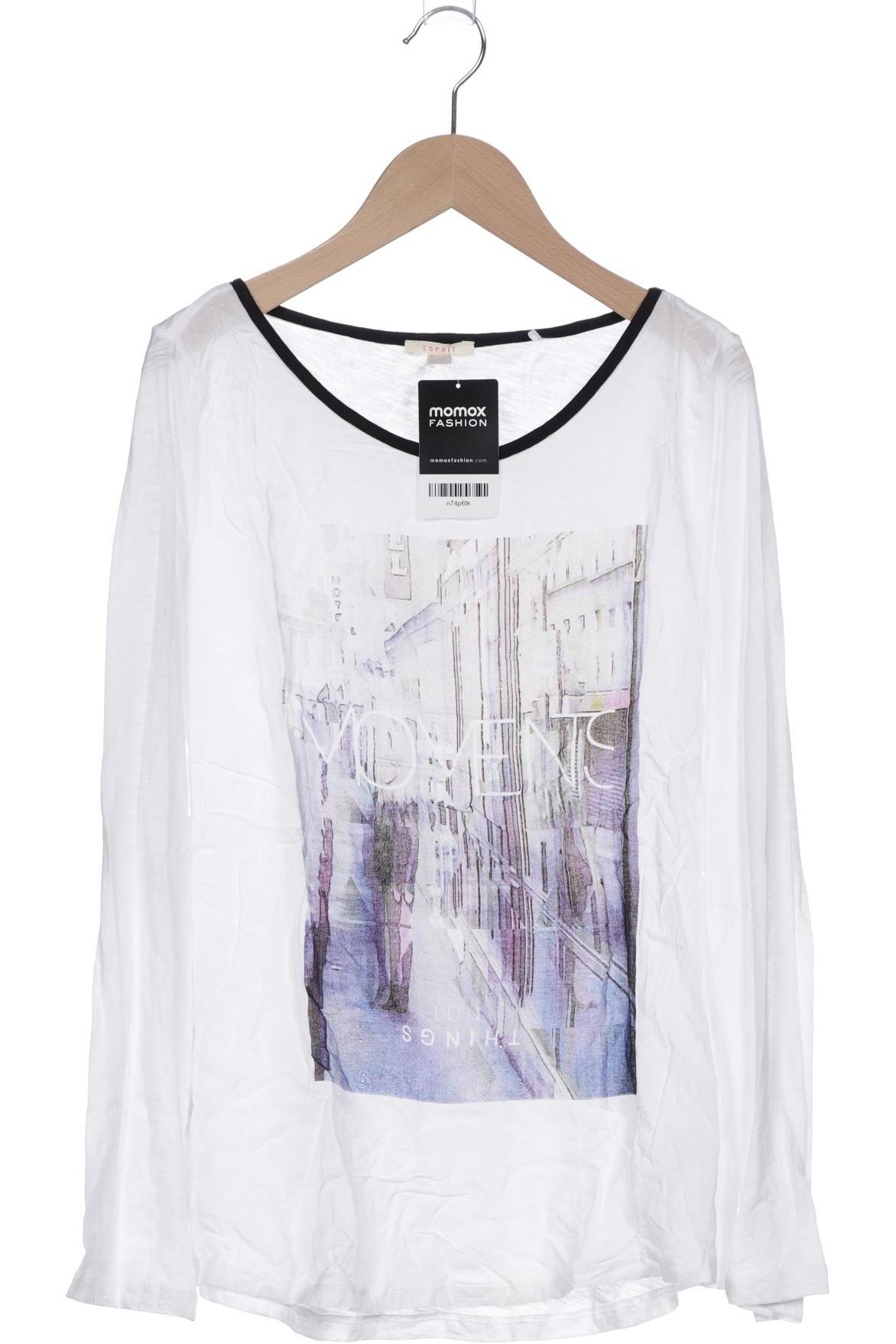 

Esprit Damen Langarmshirt, weiß, Gr. 38