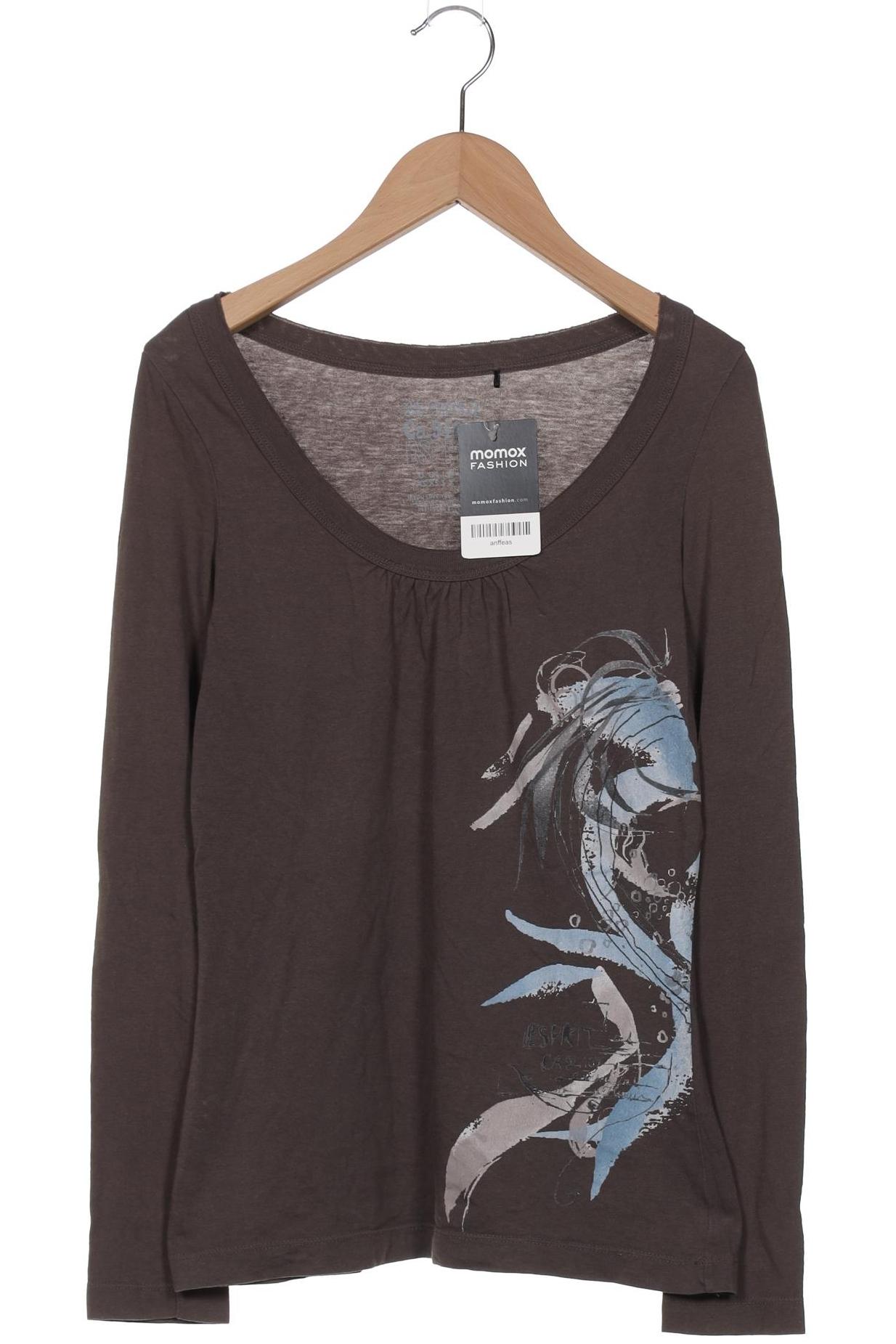 

Esprit Damen Langarmshirt, braun, Gr. 34