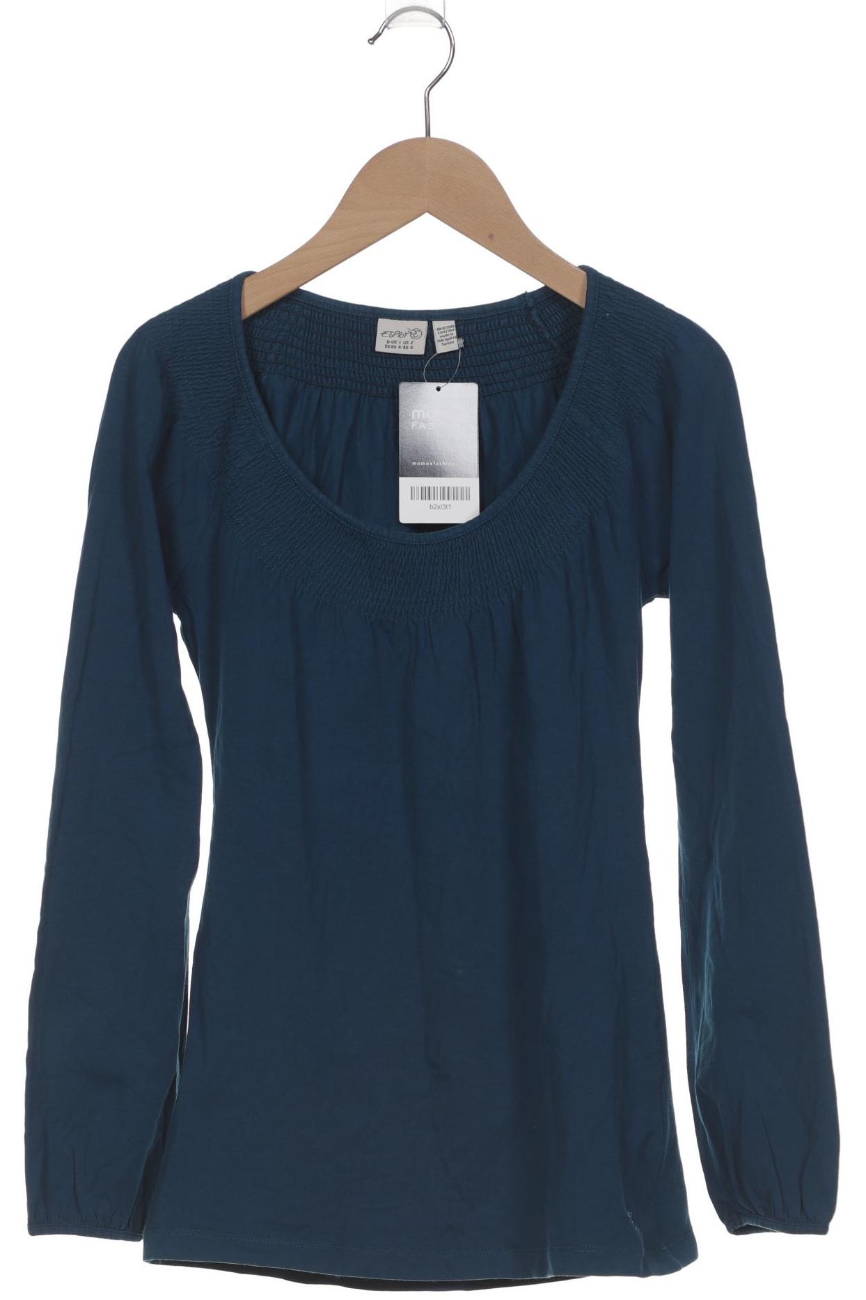 

Esprit Damen Langarmshirt, blau, Gr. 34