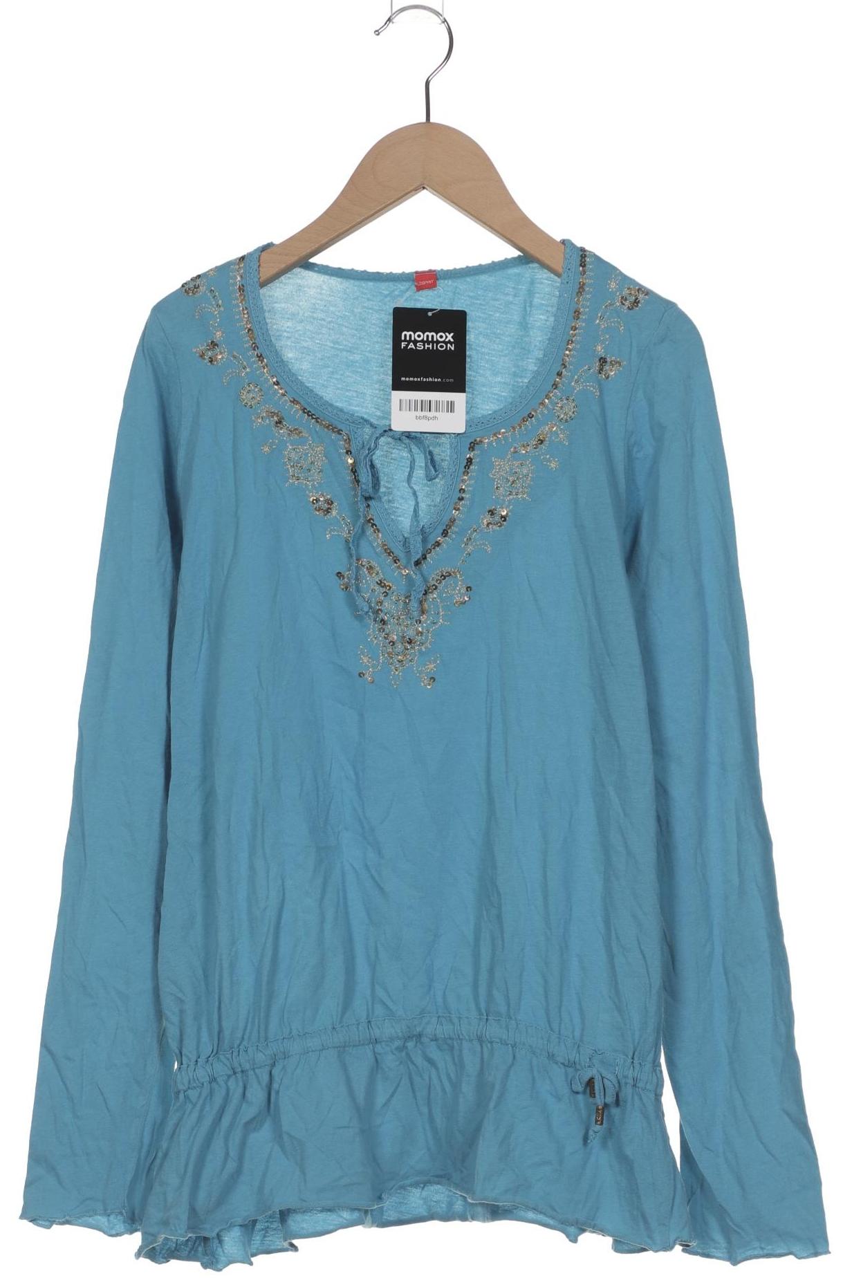 

Esprit Damen Langarmshirt, blau, Gr. 38