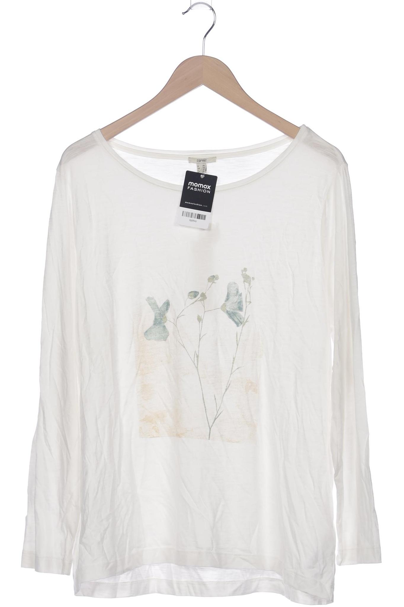 

Esprit Damen Langarmshirt, weiß, Gr. 46