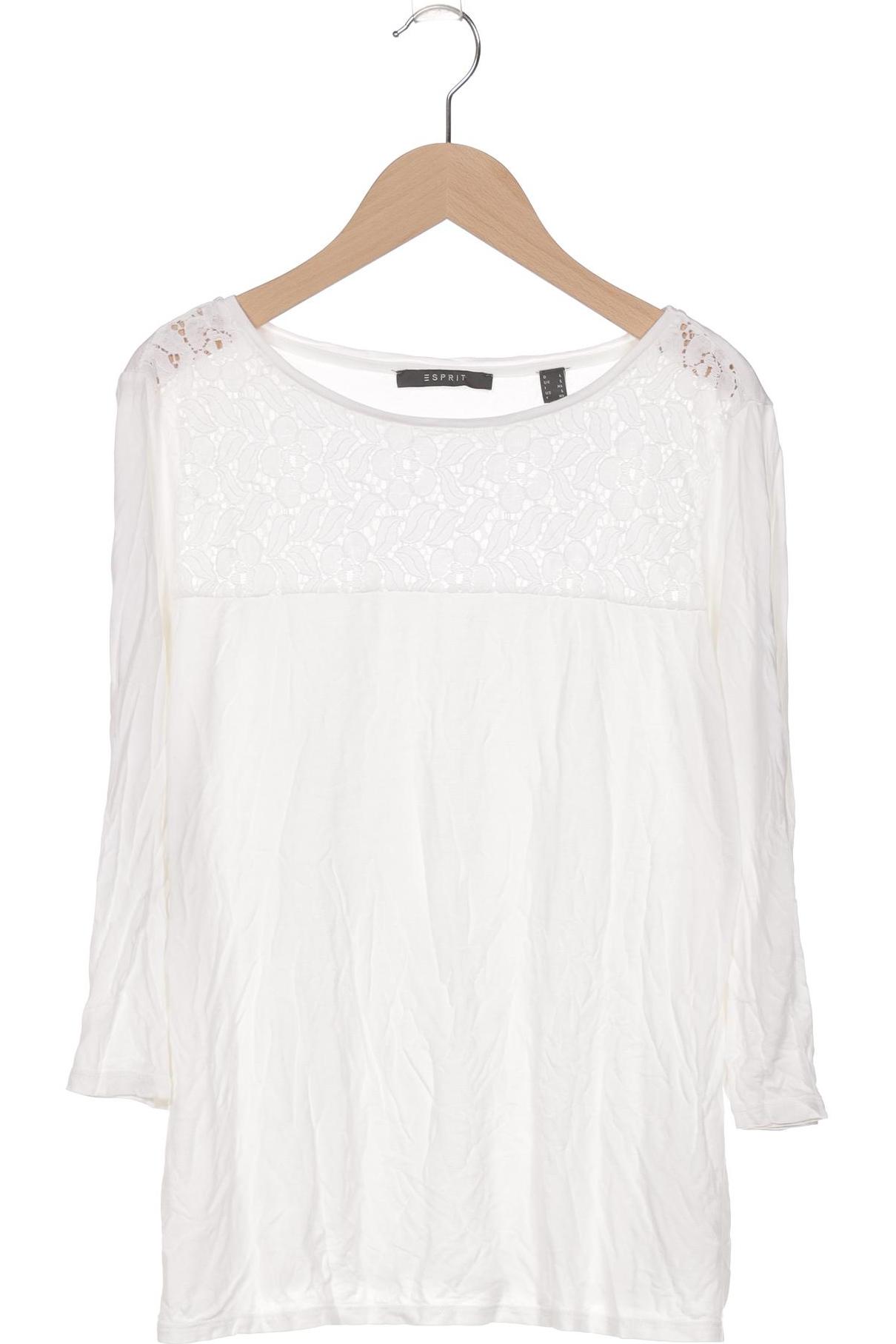 

Esprit Damen Langarmshirt, weiß, Gr. 42