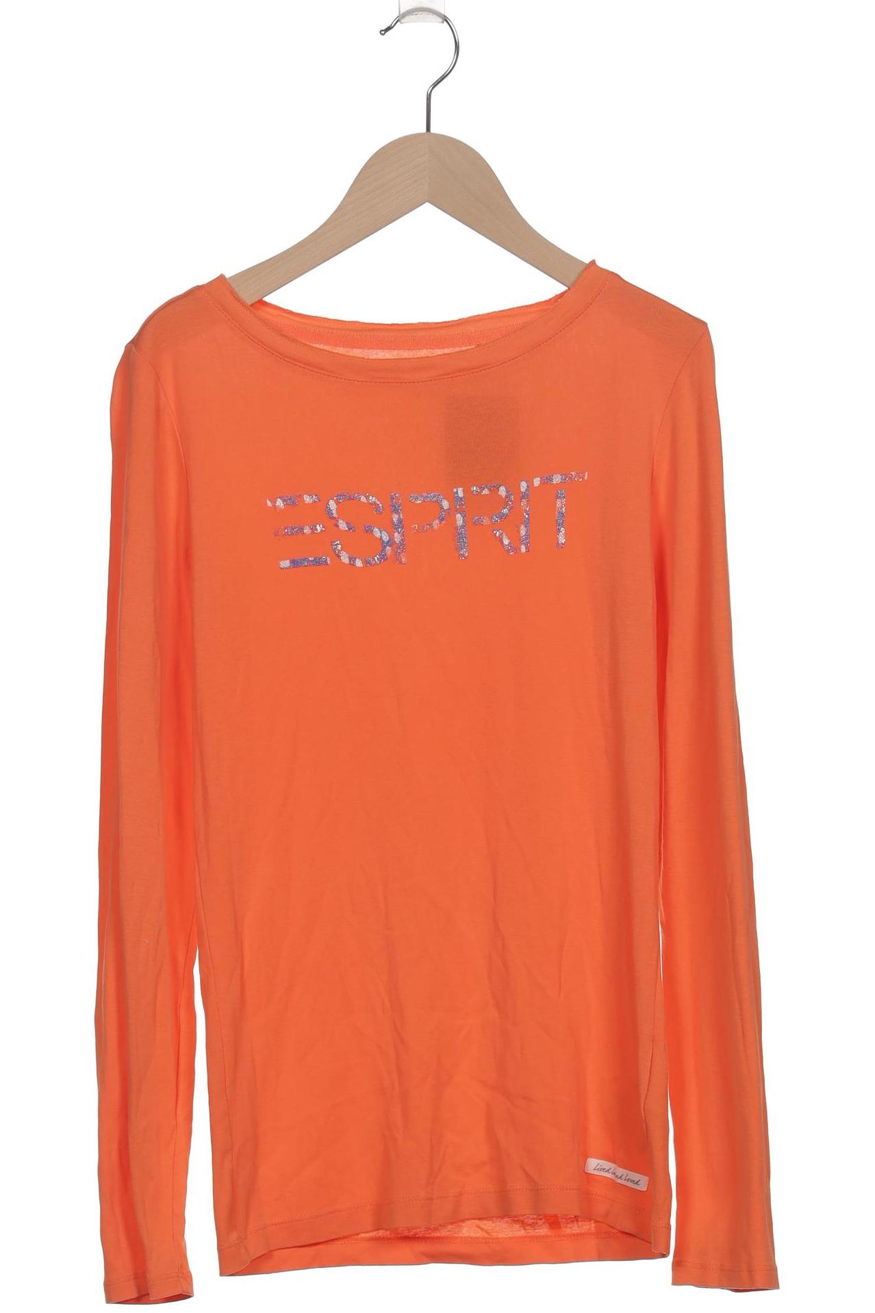 

Esprit Damen Langarmshirt, orange, Gr. 38