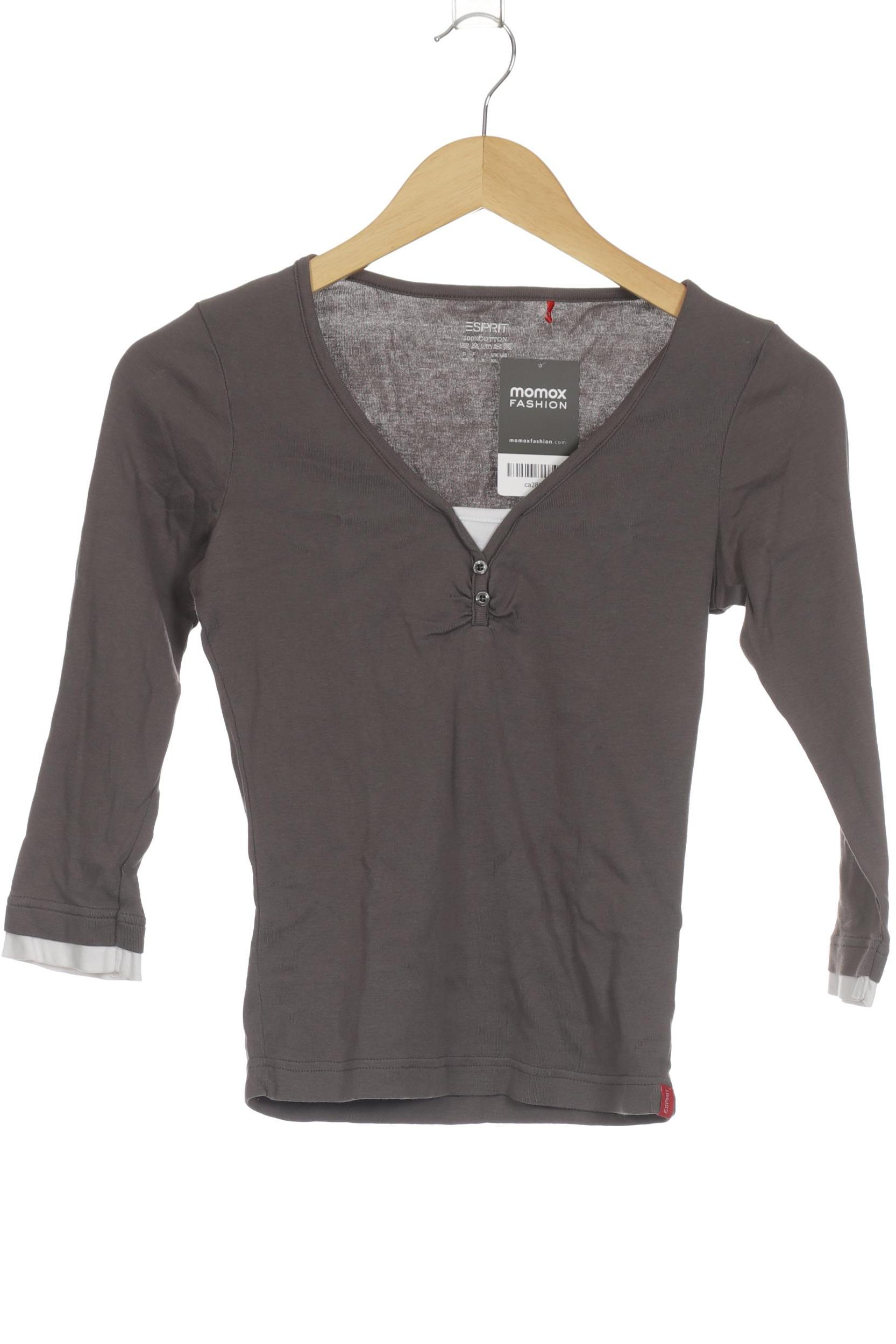 

Esprit Damen Langarmshirt, grau, Gr. 34