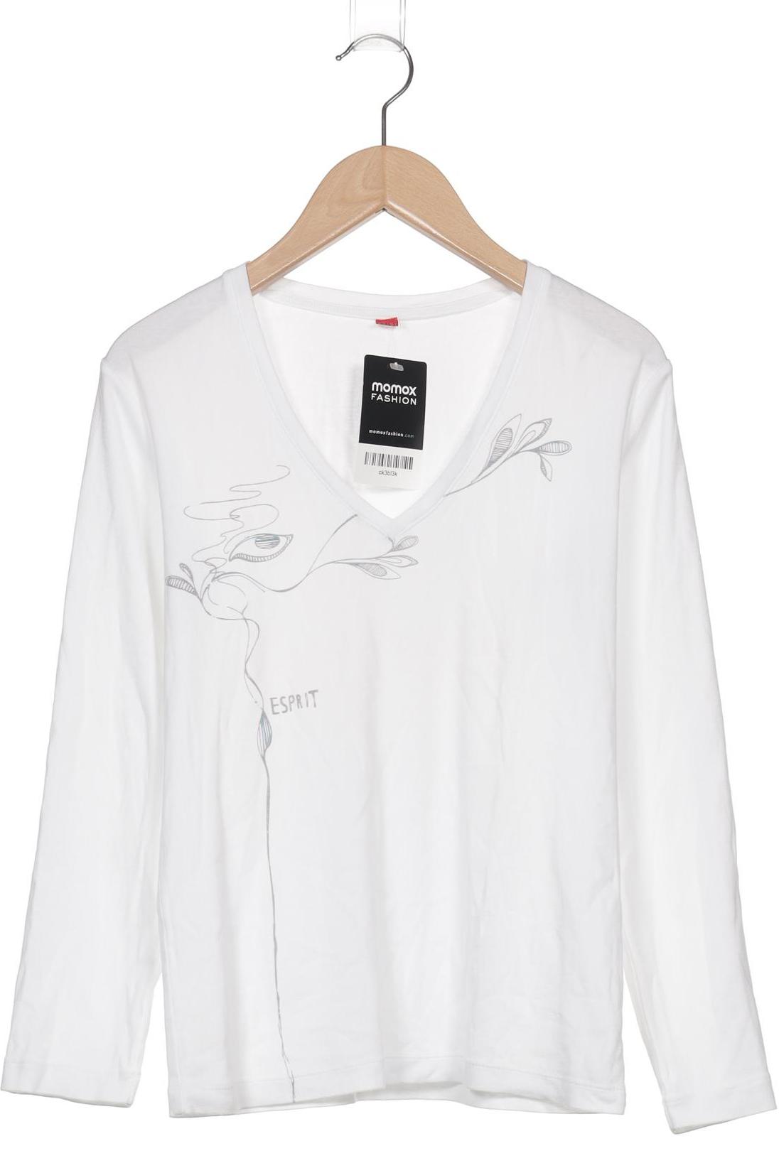 

Esprit Damen Langarmshirt, weiß, Gr. 38