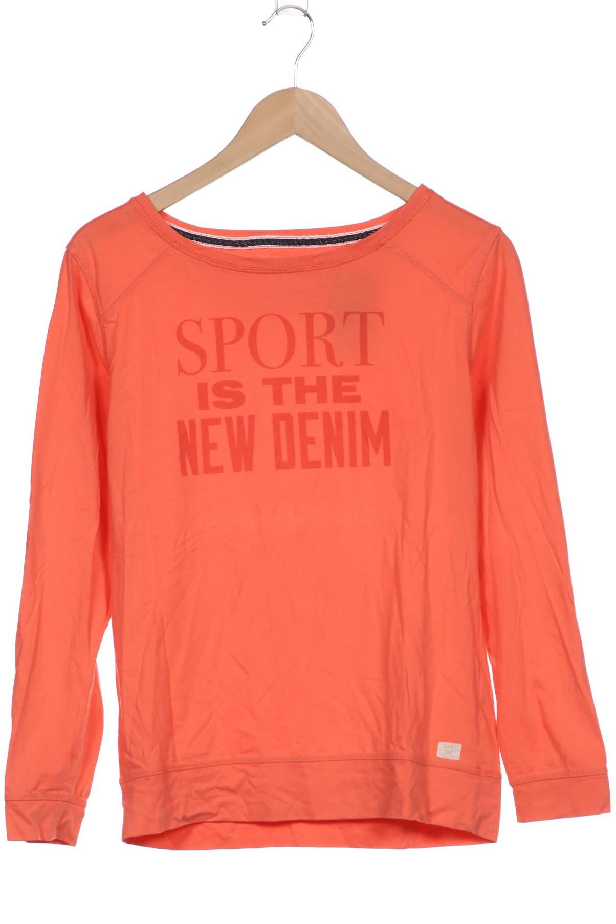 

Esprit Damen Langarmshirt, orange, Gr. 38