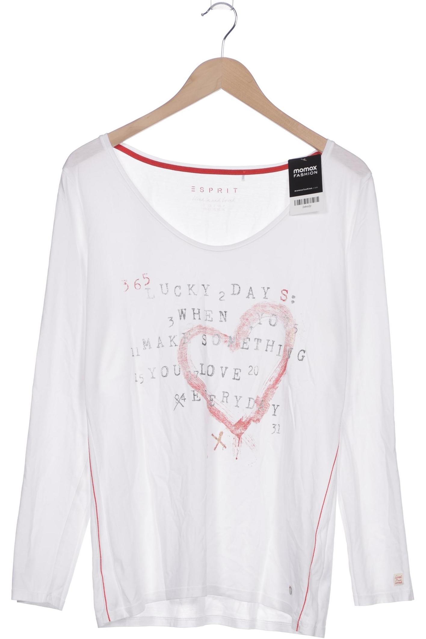 

Esprit Damen Langarmshirt, weiß, Gr. 46