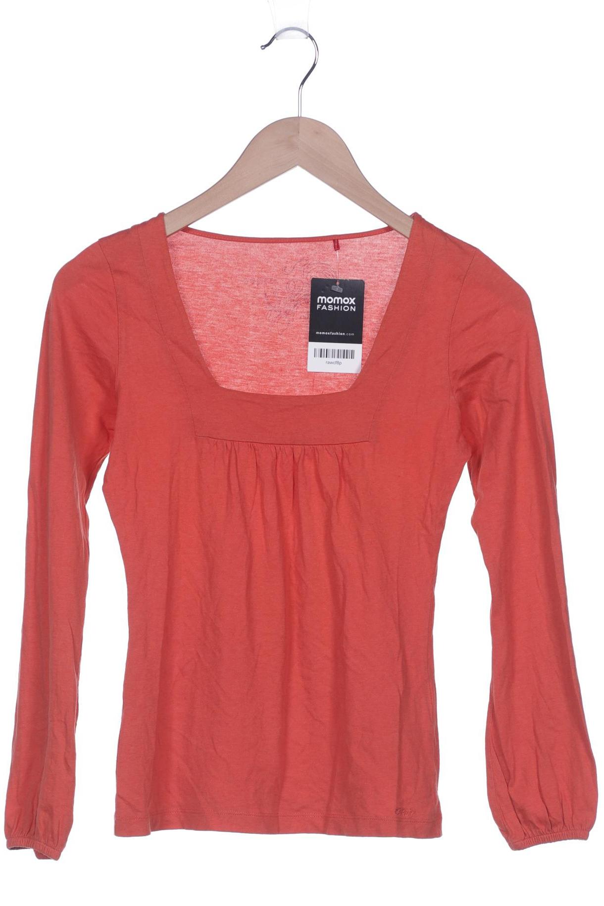 

Esprit Damen Langarmshirt, orange, Gr. 34