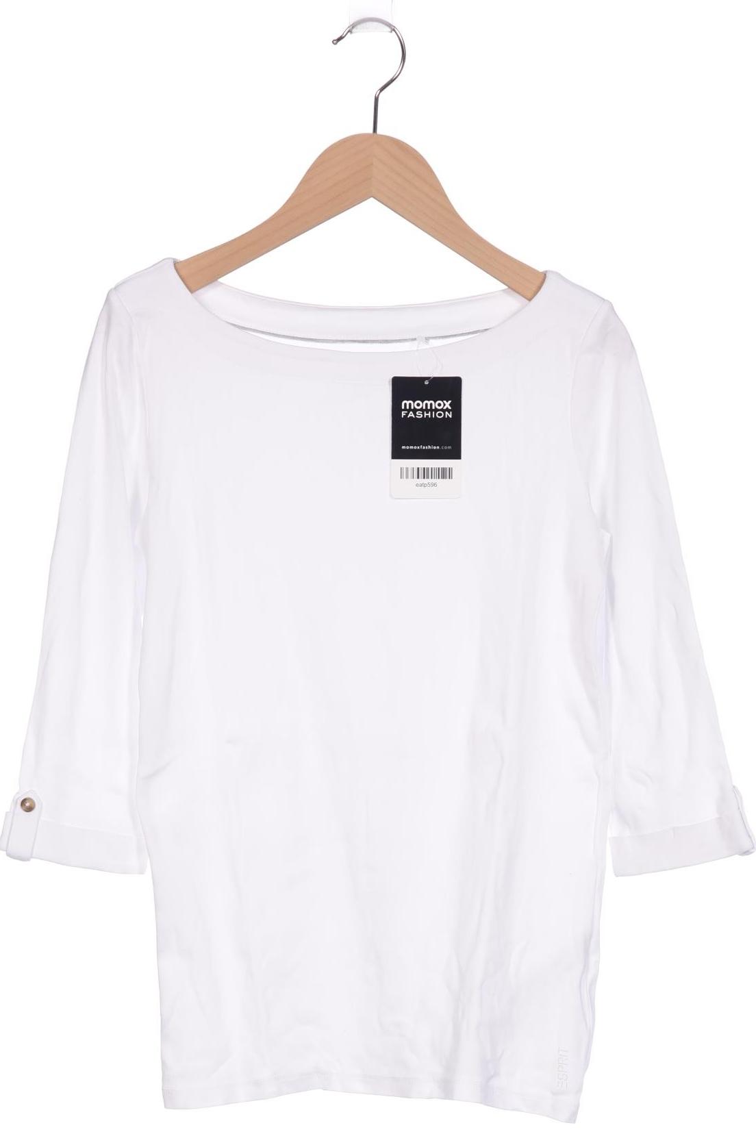 

Esprit Damen Langarmshirt, weiß, Gr. 36