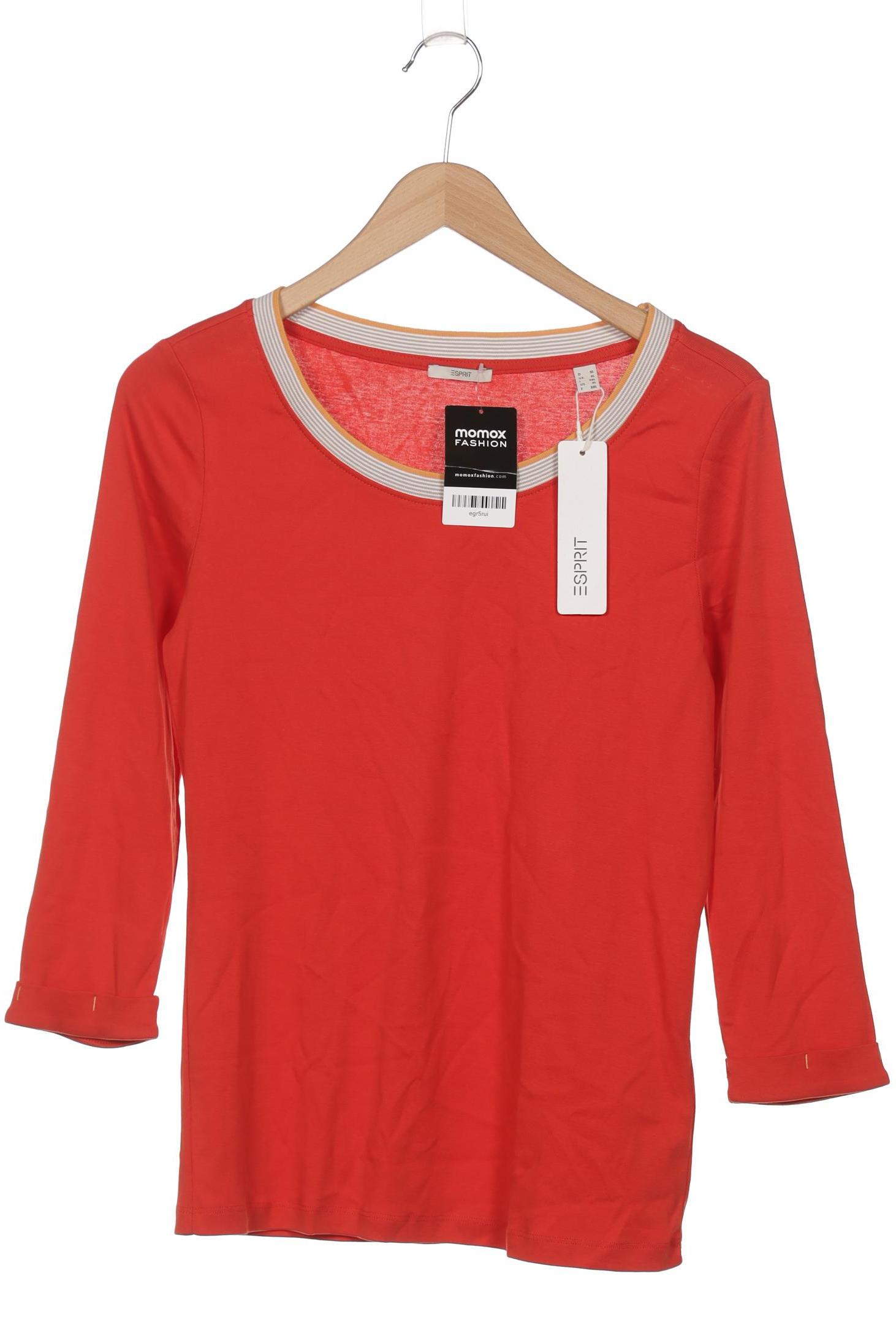 

Esprit Damen Langarmshirt, orange, Gr. 44