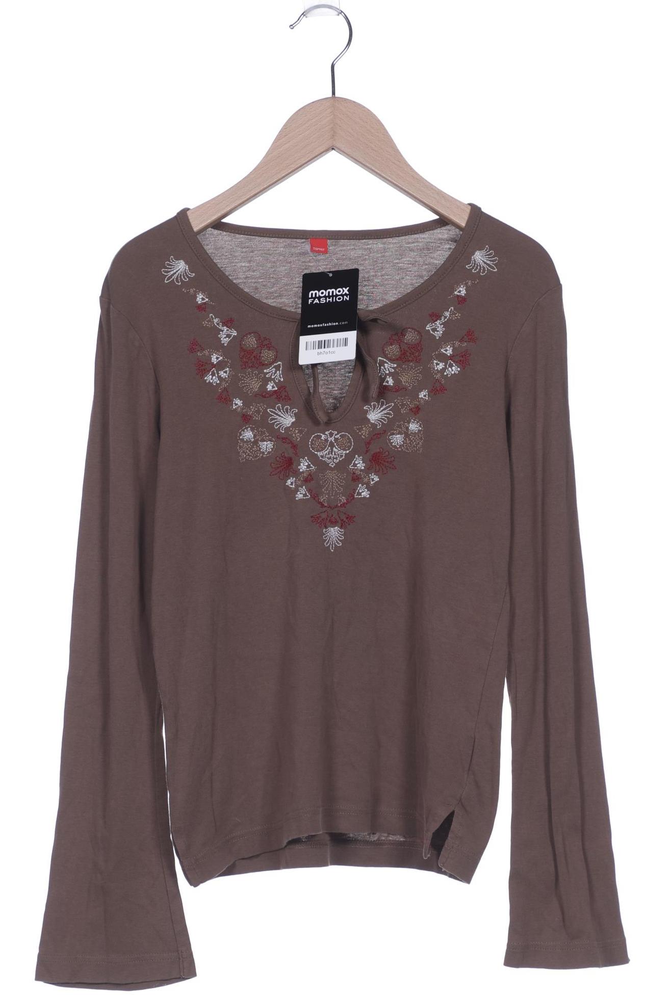 

Esprit Damen Langarmshirt, braun, Gr. 38