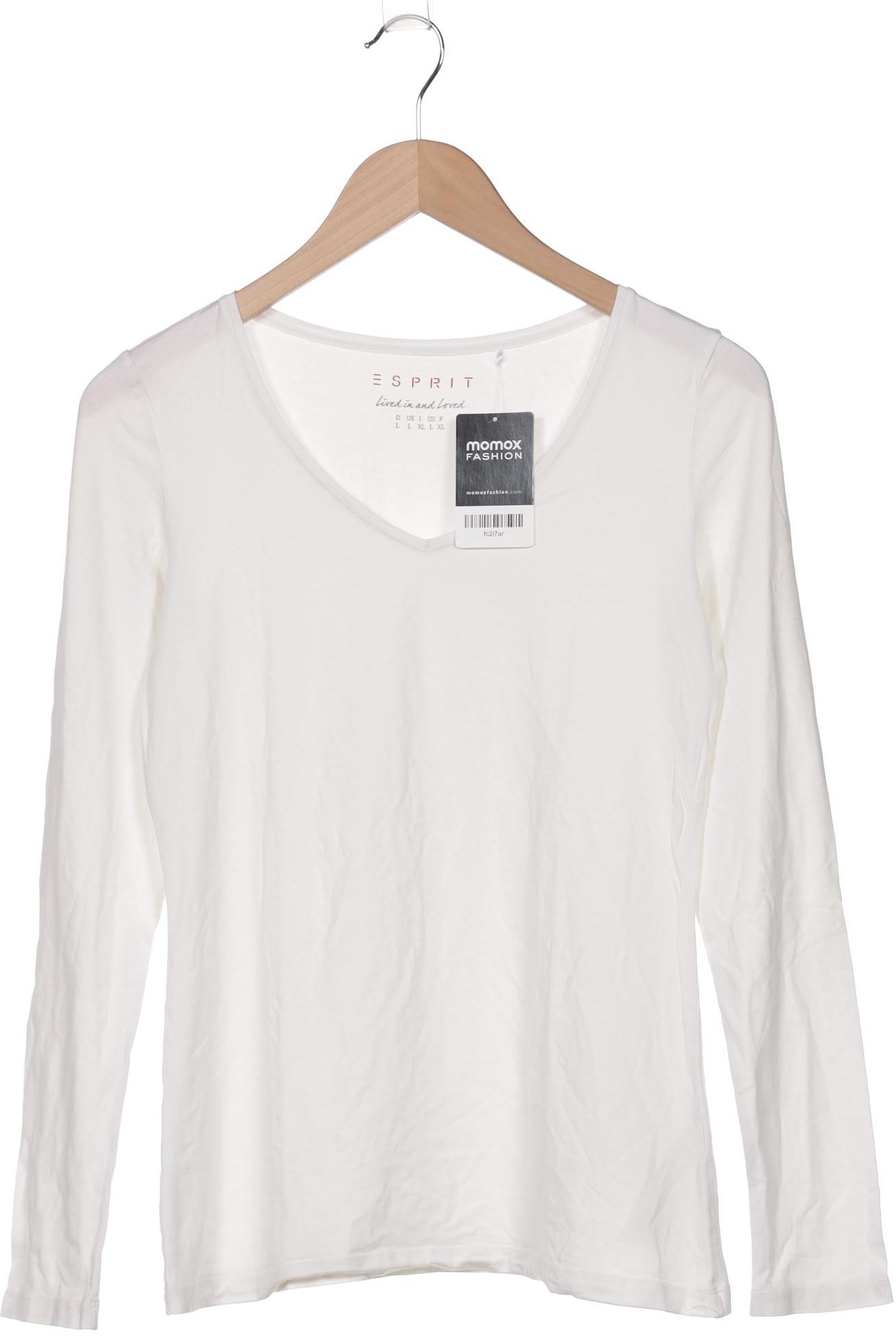 

Esprit Damen Langarmshirt, weiß, Gr. 42
