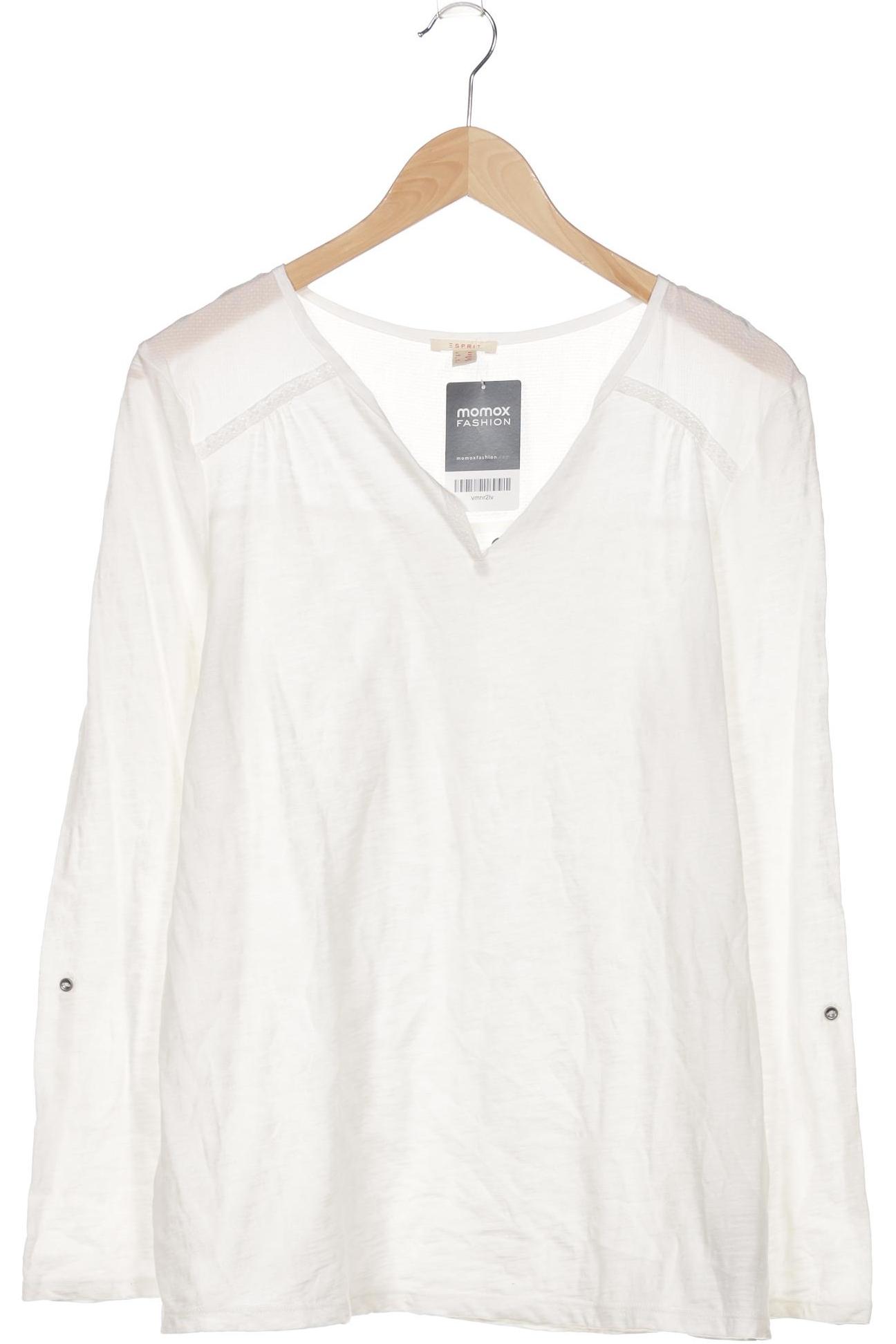 

Esprit Damen Langarmshirt, weiß, Gr. 44