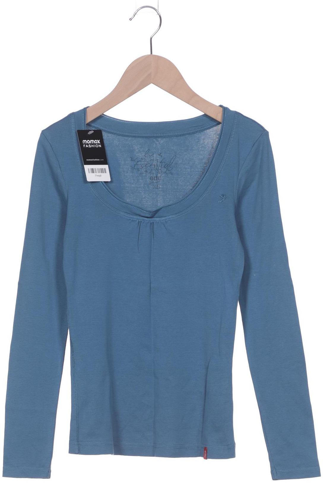 

Esprit Damen Langarmshirt, blau, Gr. 34