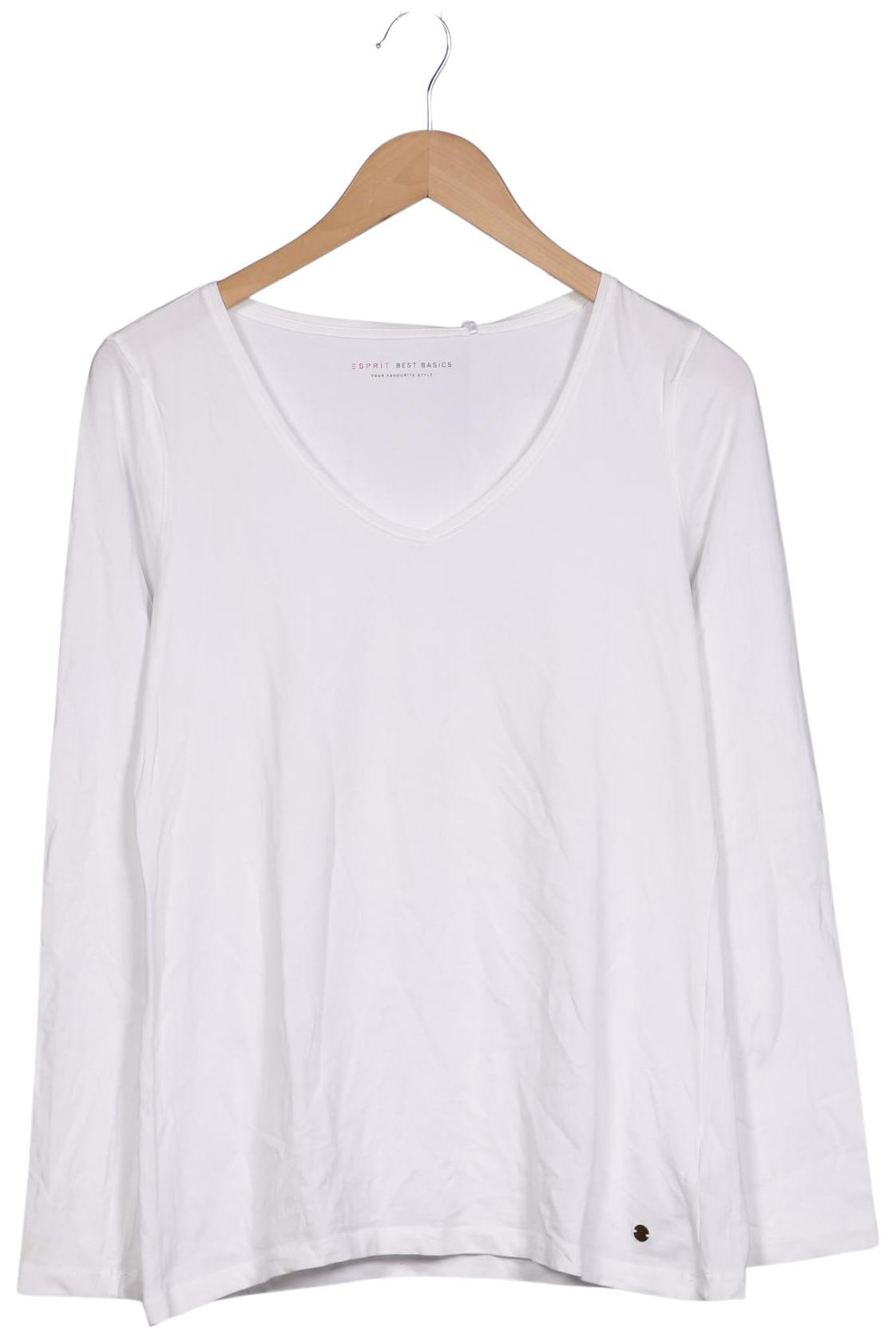 

Esprit Damen Langarmshirt, weiß, Gr. 44