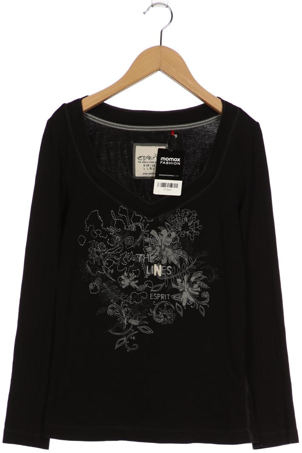 

Esprit Damen Langarmshirt, schwarz, Gr. 42