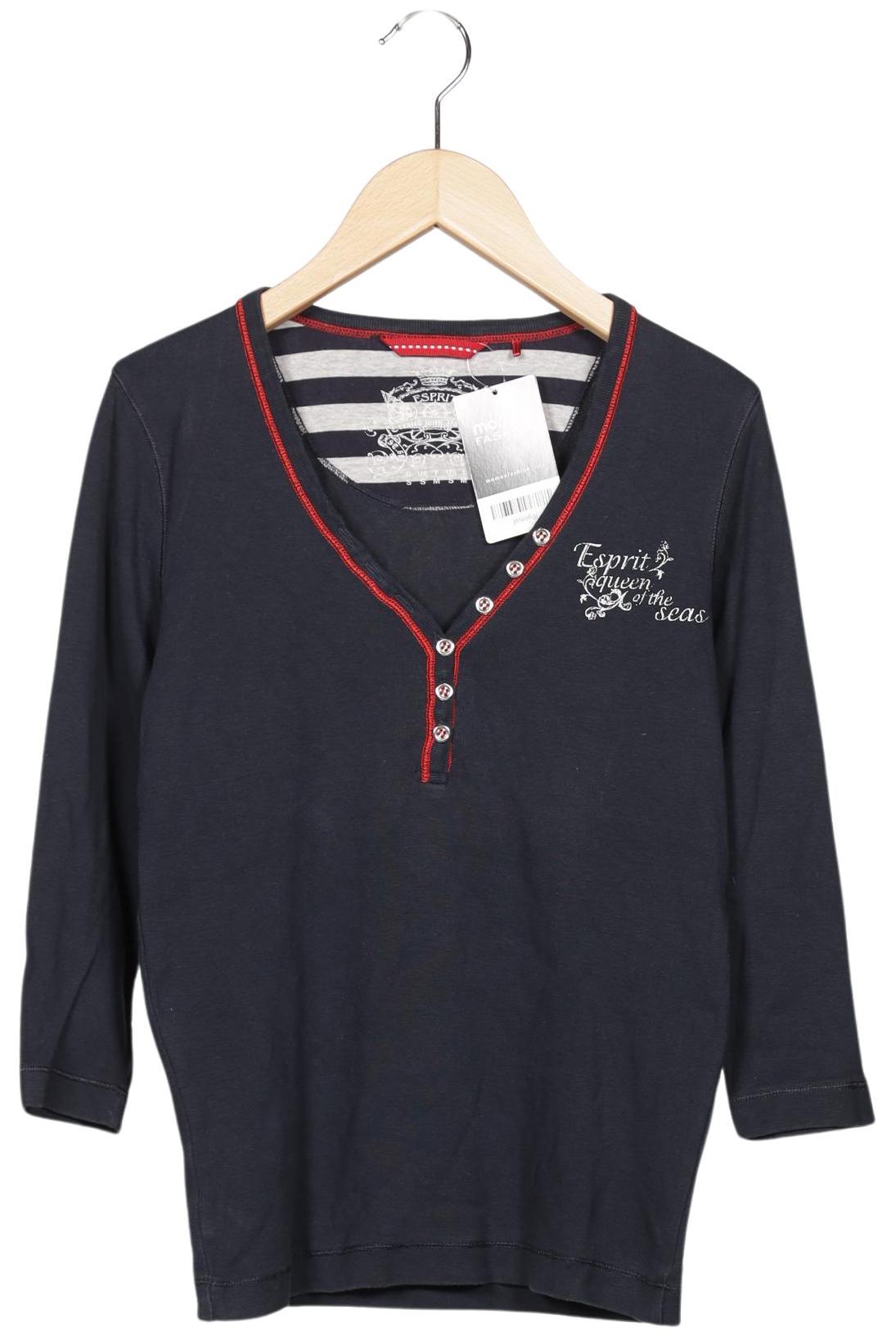 

Esprit Damen Langarmshirt, marineblau, Gr. 36