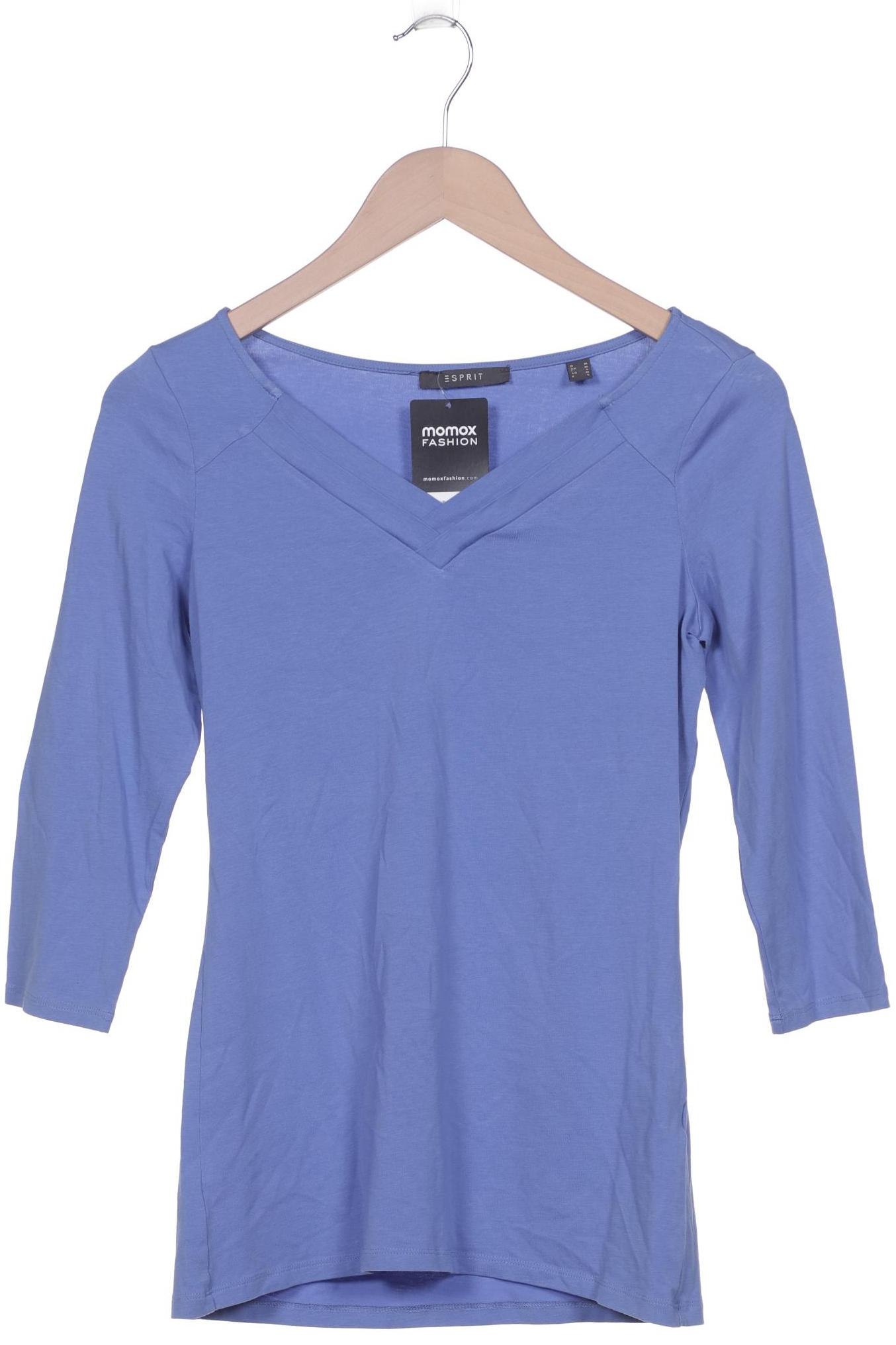 

Esprit Damen Langarmshirt, blau, Gr. 38