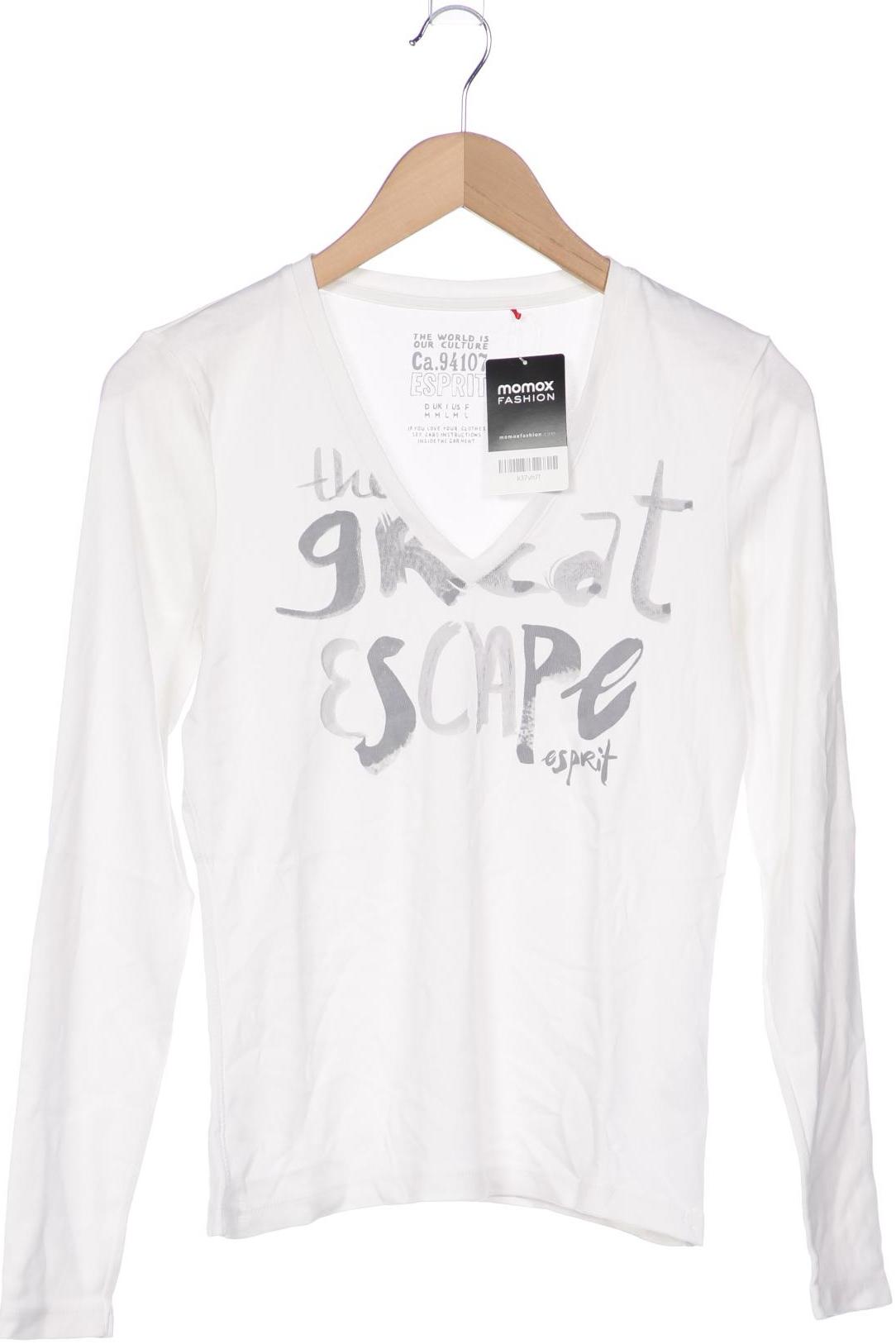 

Esprit Damen Langarmshirt, weiß, Gr. 38