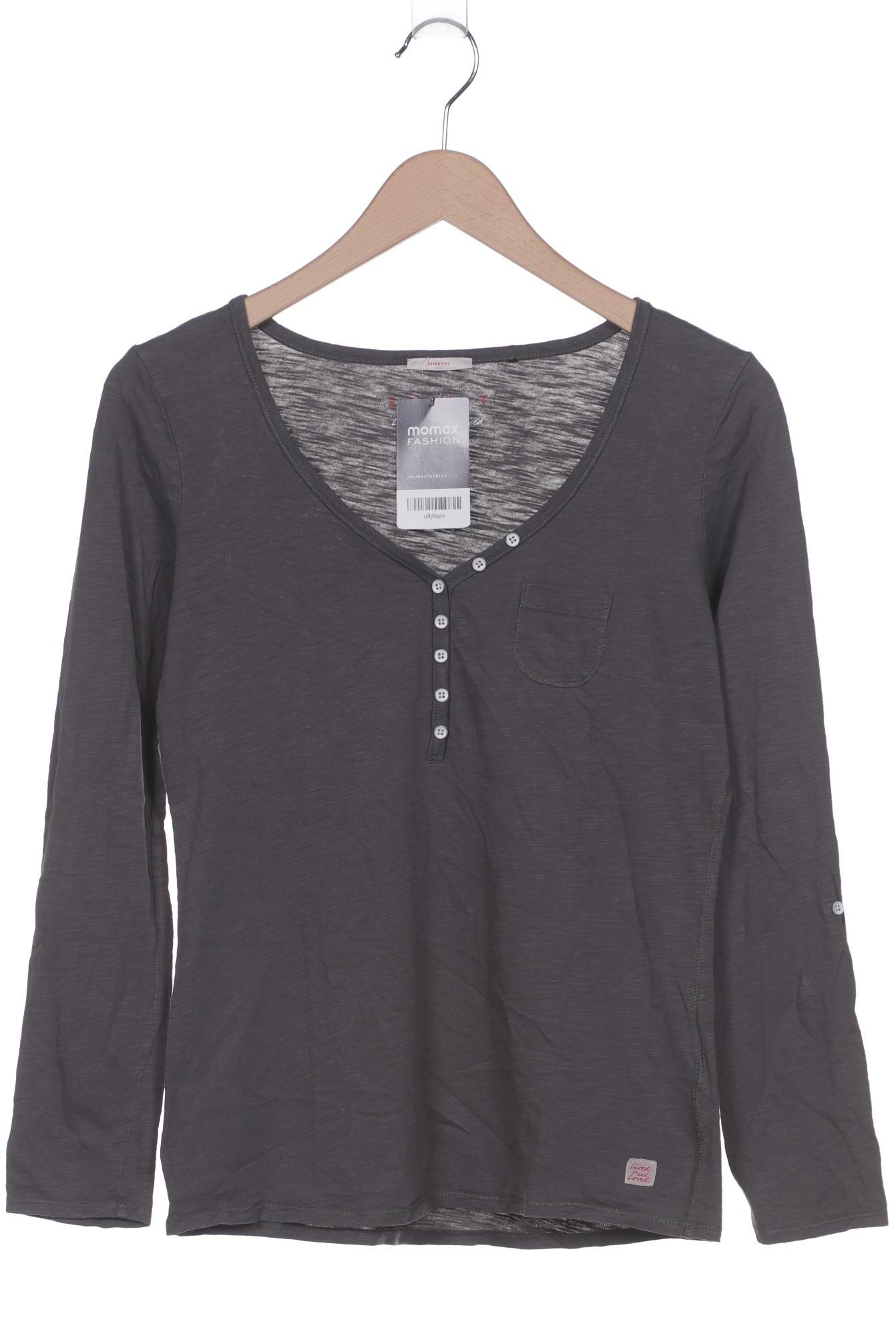 

Esprit Damen Langarmshirt, grau, Gr. 38