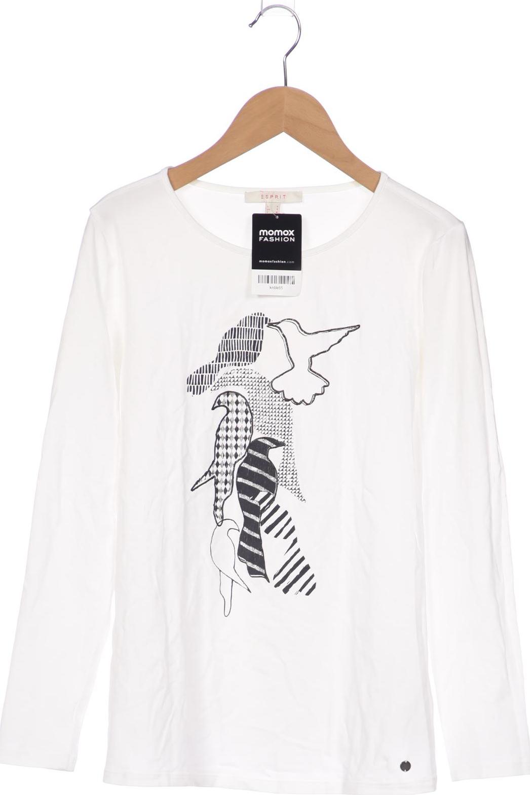 

Esprit Damen Langarmshirt, weiß, Gr. 36