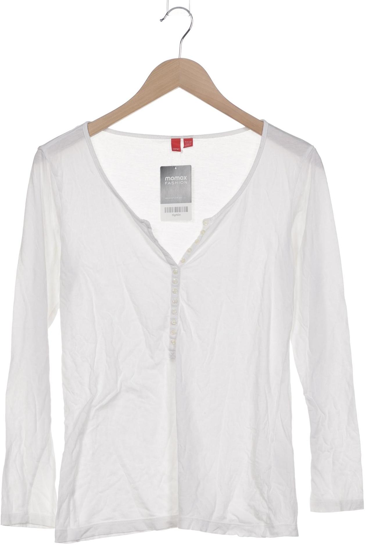 

Esprit Damen Langarmshirt, weiß, Gr. 42