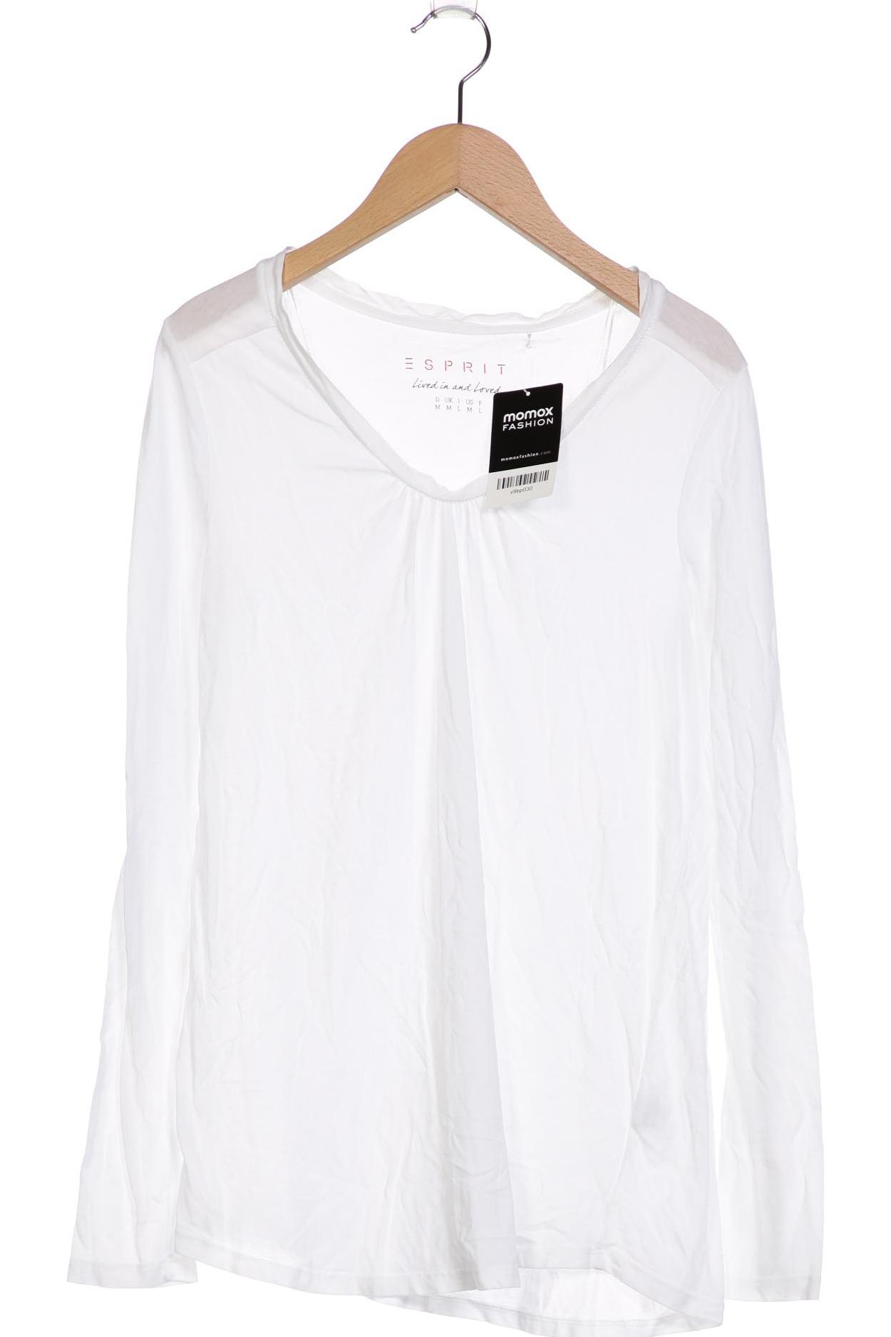 

Esprit Damen Langarmshirt, weiß, Gr. 38