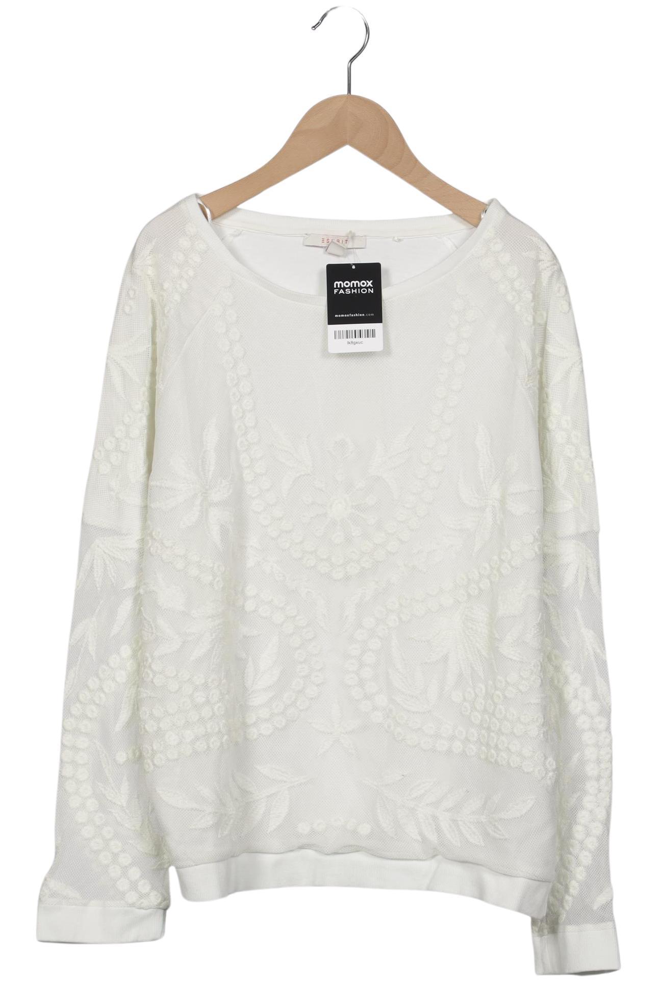 

Esprit Damen Langarmshirt, weiß, Gr. 44