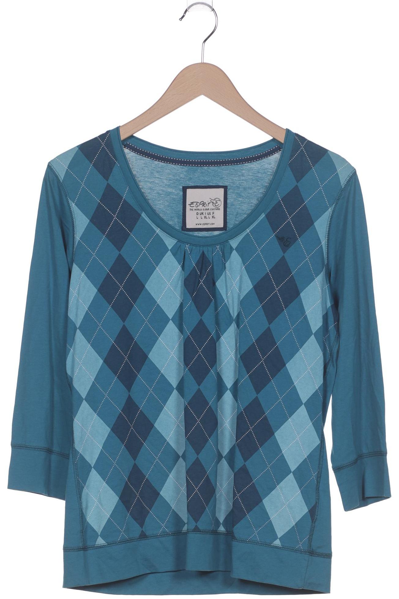 

Esprit Damen Langarmshirt, blau, Gr. 42