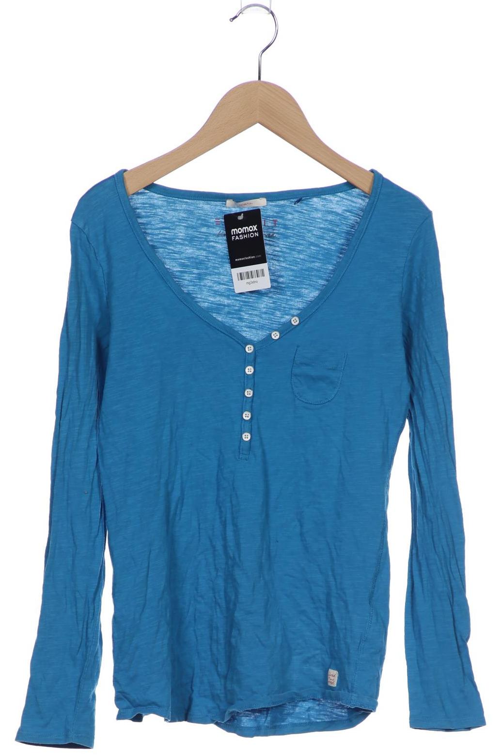 

Esprit Damen Langarmshirt, blau, Gr. 34