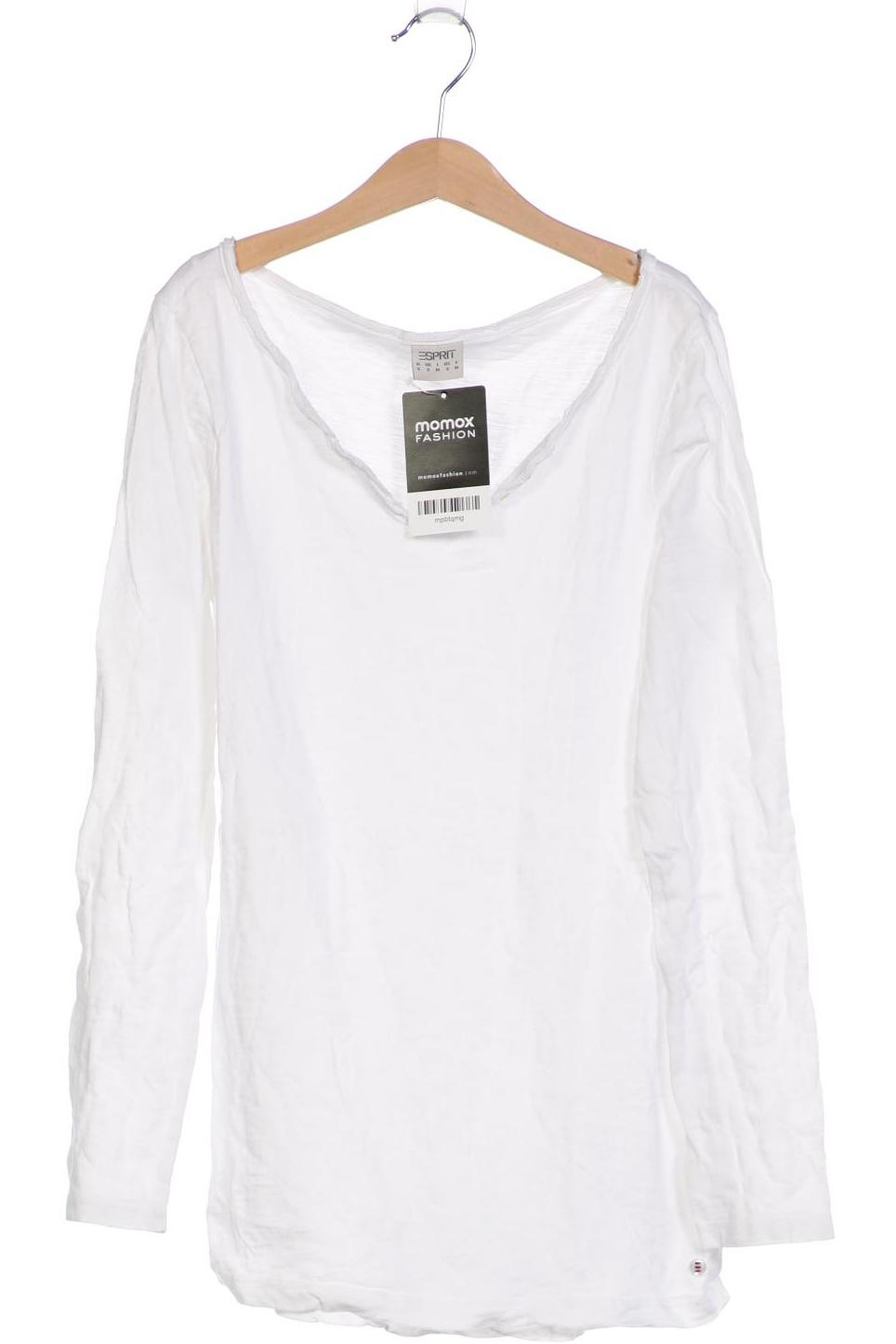 

Esprit Damen Langarmshirt, weiß, Gr. 36