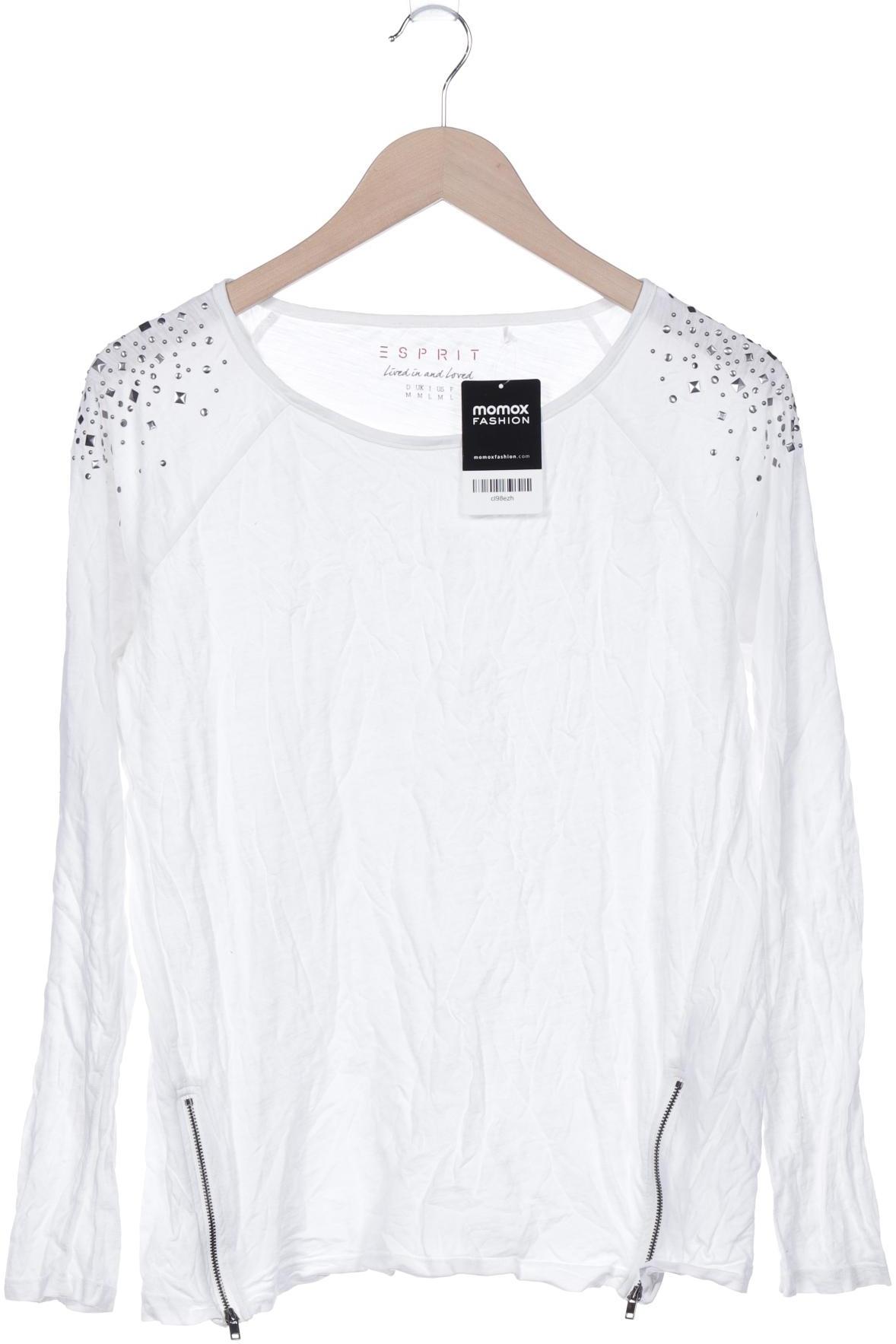 

Esprit Damen Langarmshirt, weiß, Gr. 38