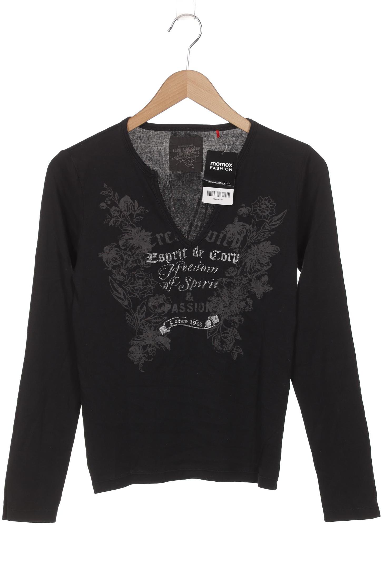 

Esprit Damen Langarmshirt, schwarz, Gr. 44