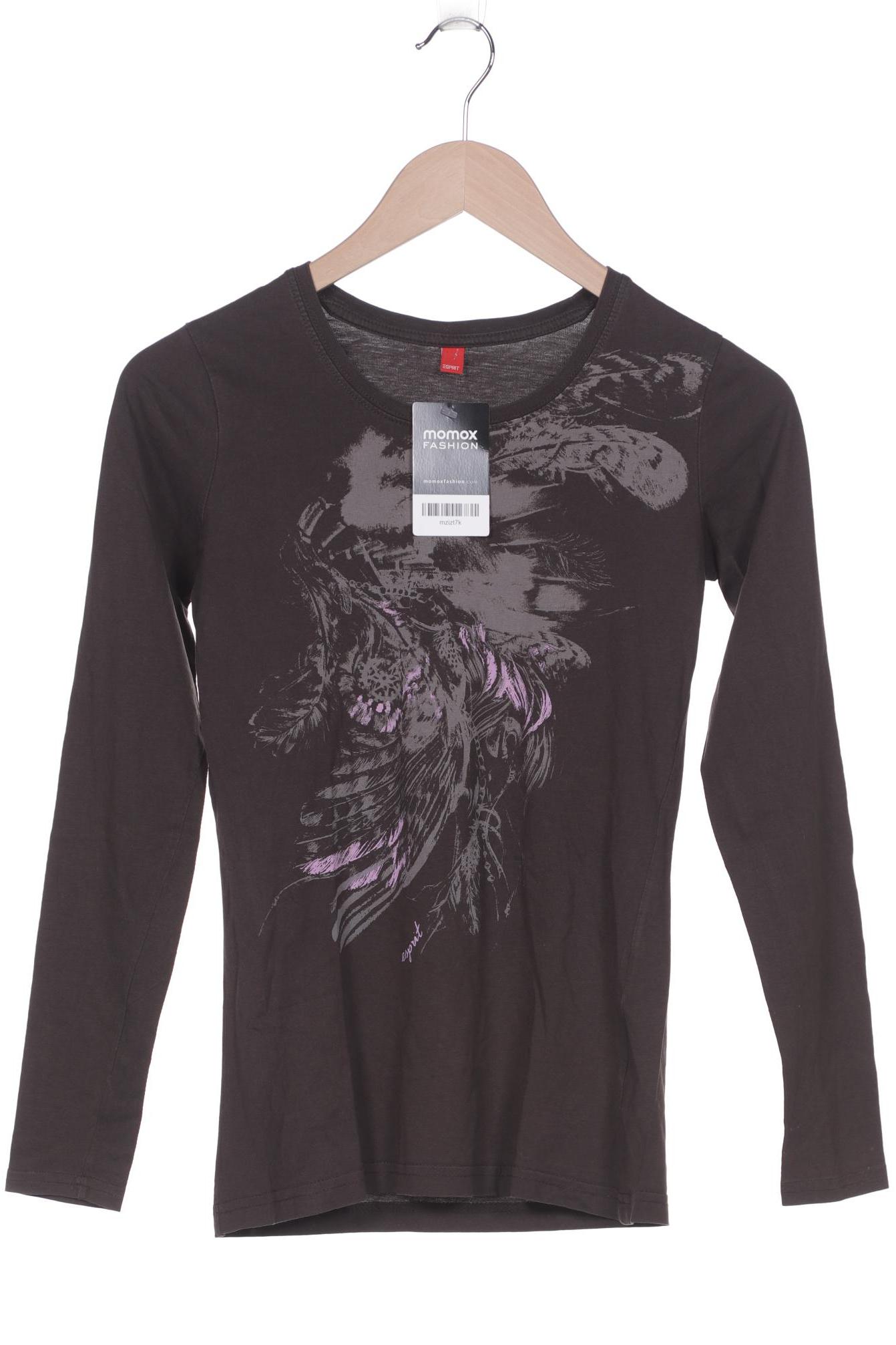 

Esprit Damen Langarmshirt, braun, Gr. 34